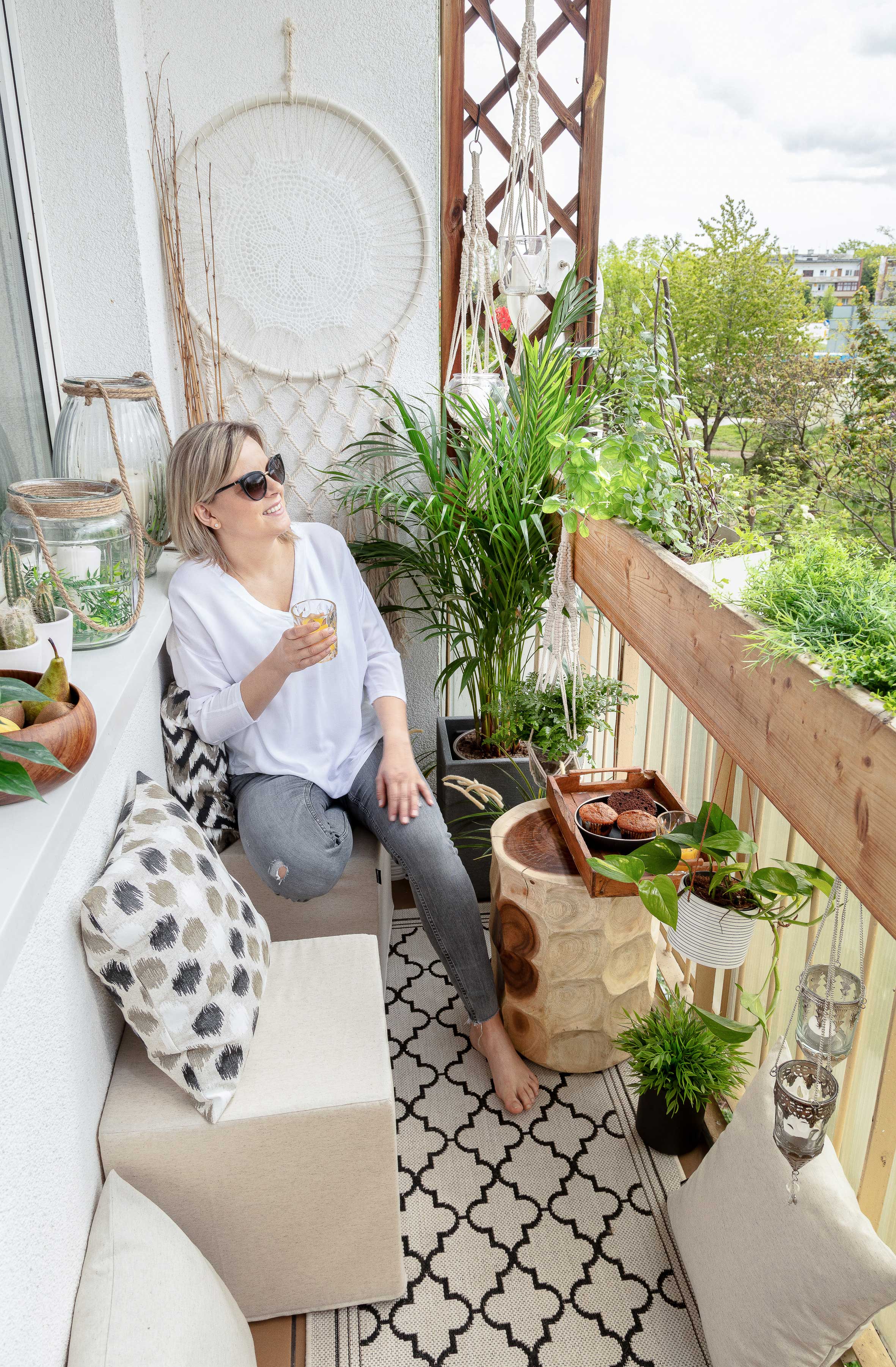 Balcon dans le style bohème