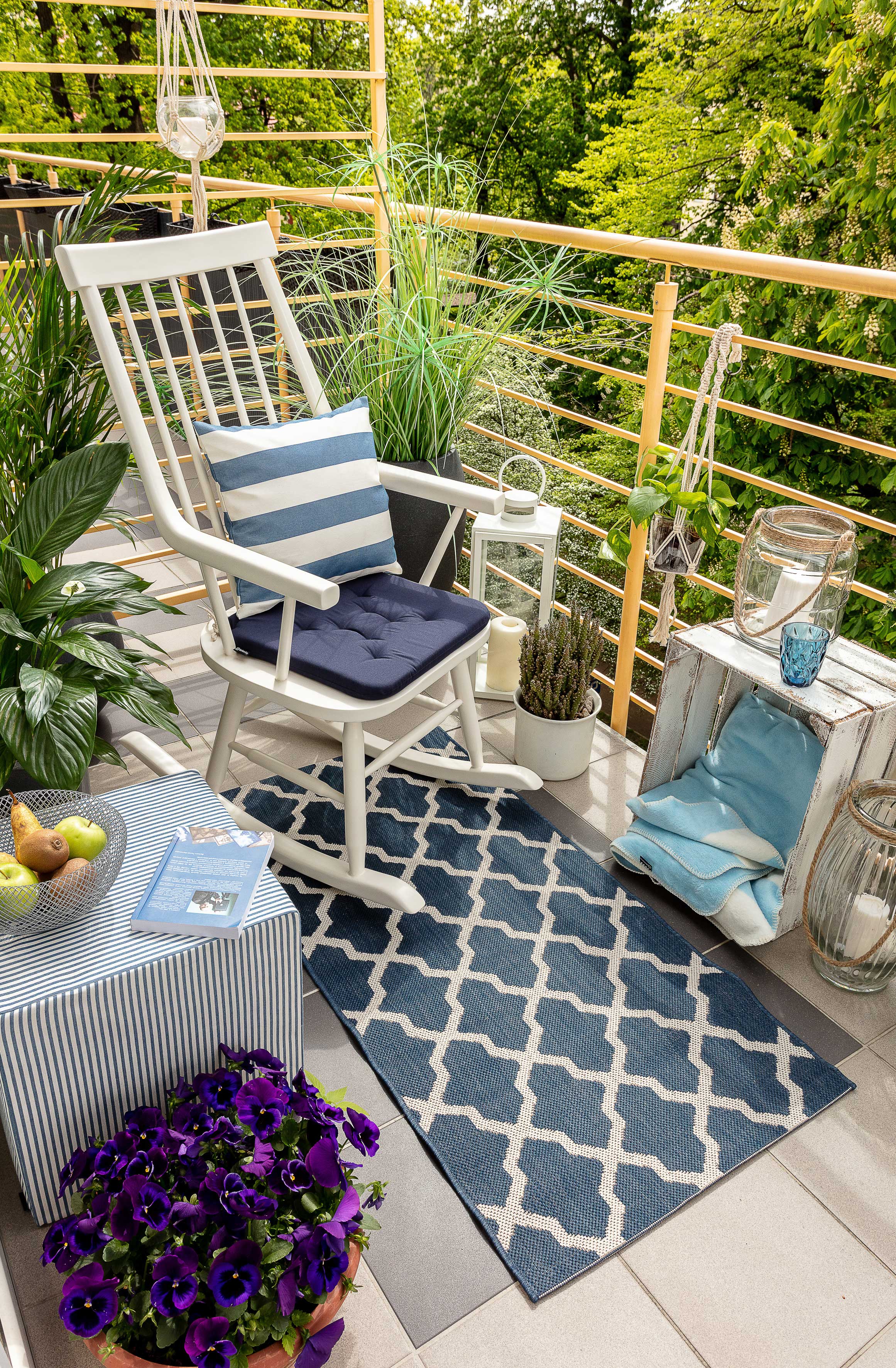 Petit balcon de style bord de mer