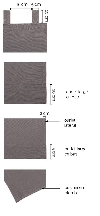 Tab top curtains details