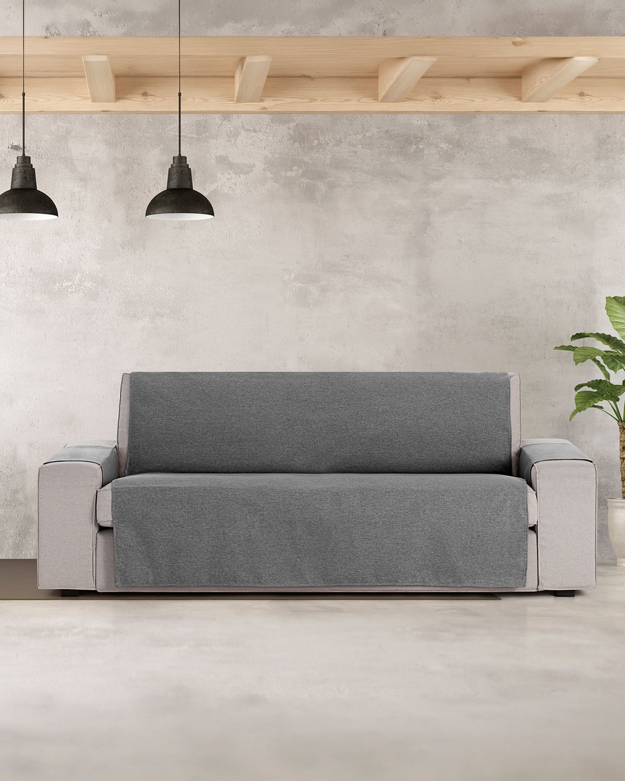 Housse pour canapé trois places Universal grey (hover)