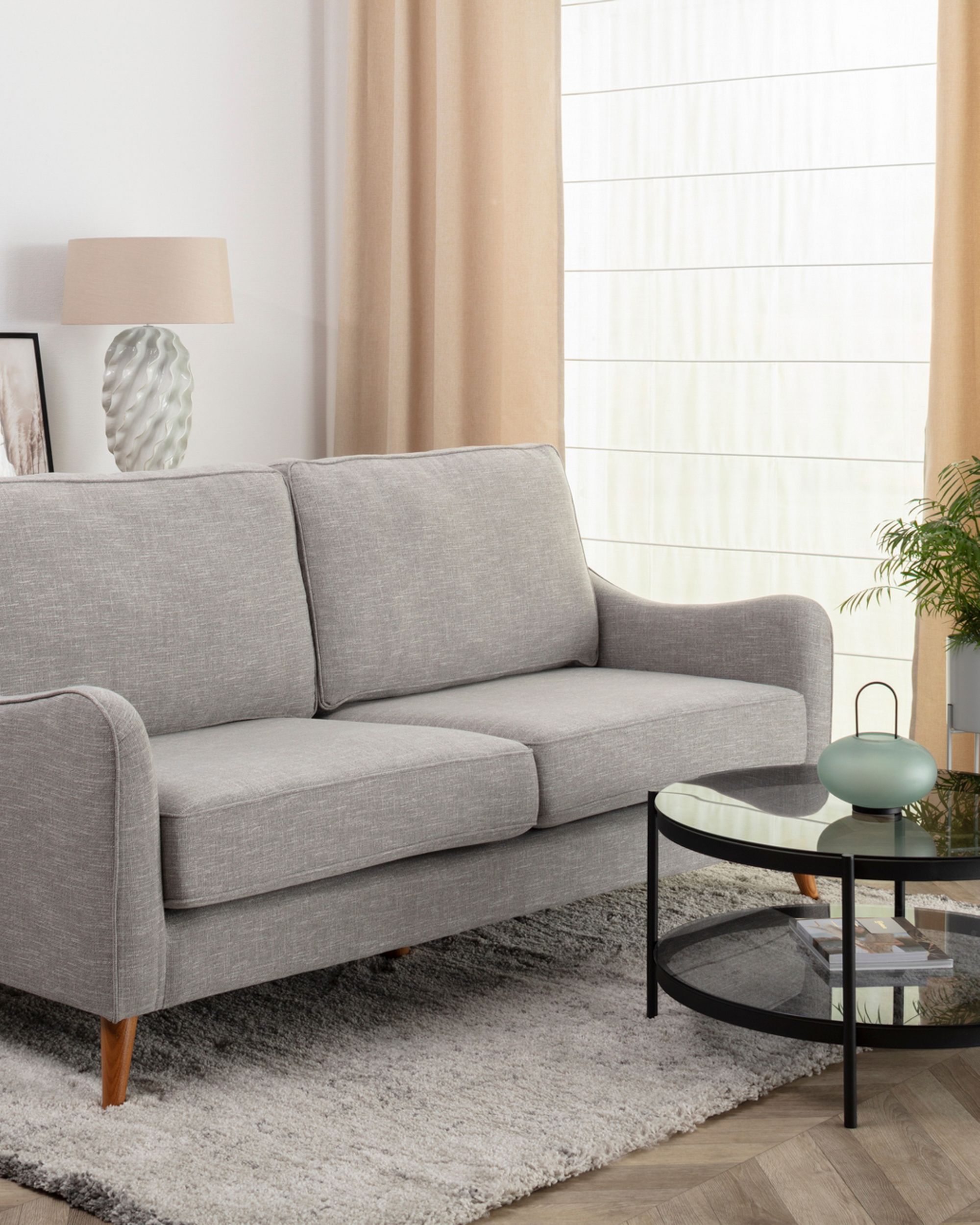 Canapé Venuste grey linen 3 pers. (hover)