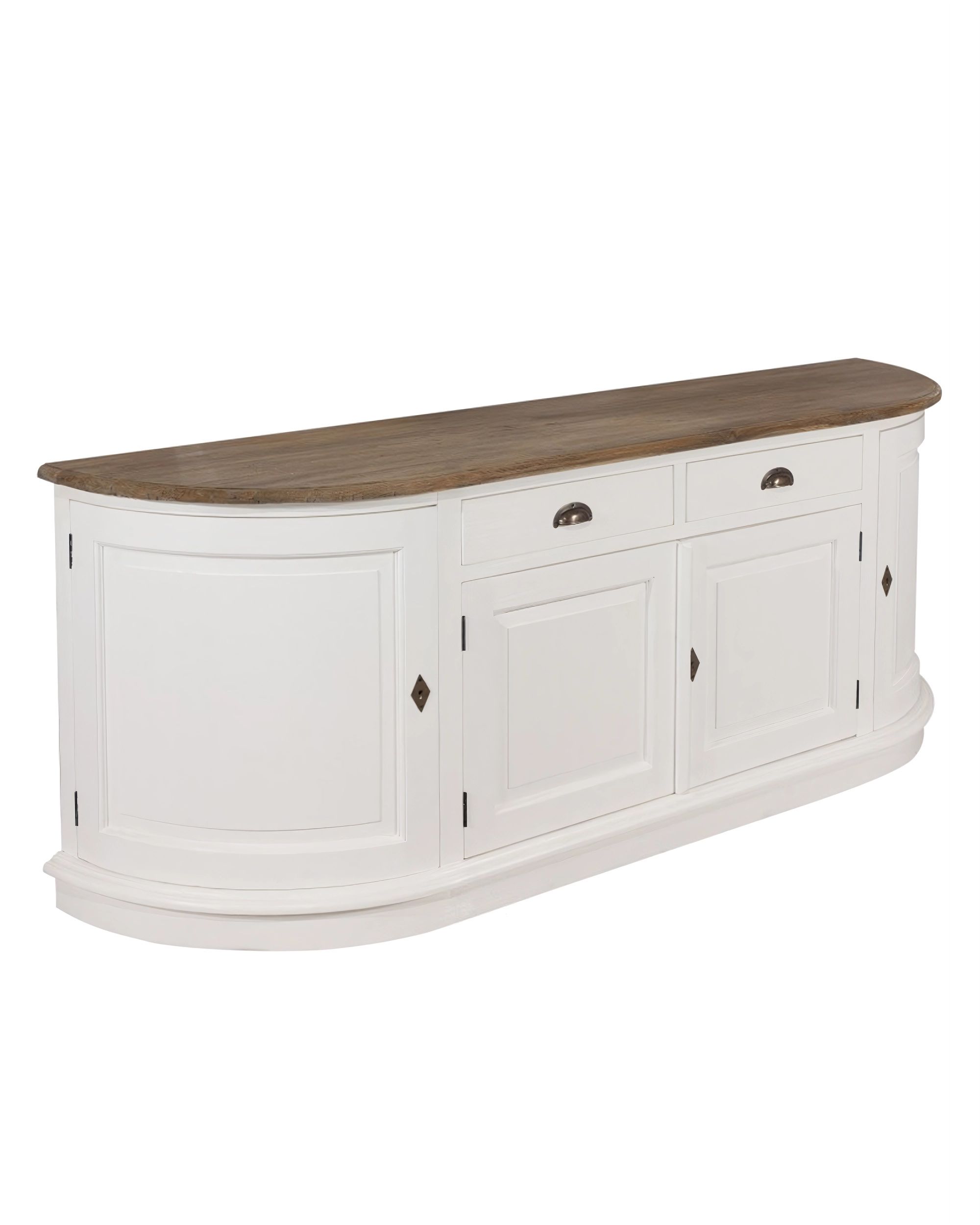 Commode Brighton 4 portes + 2 tiroirs white&natural (hover)