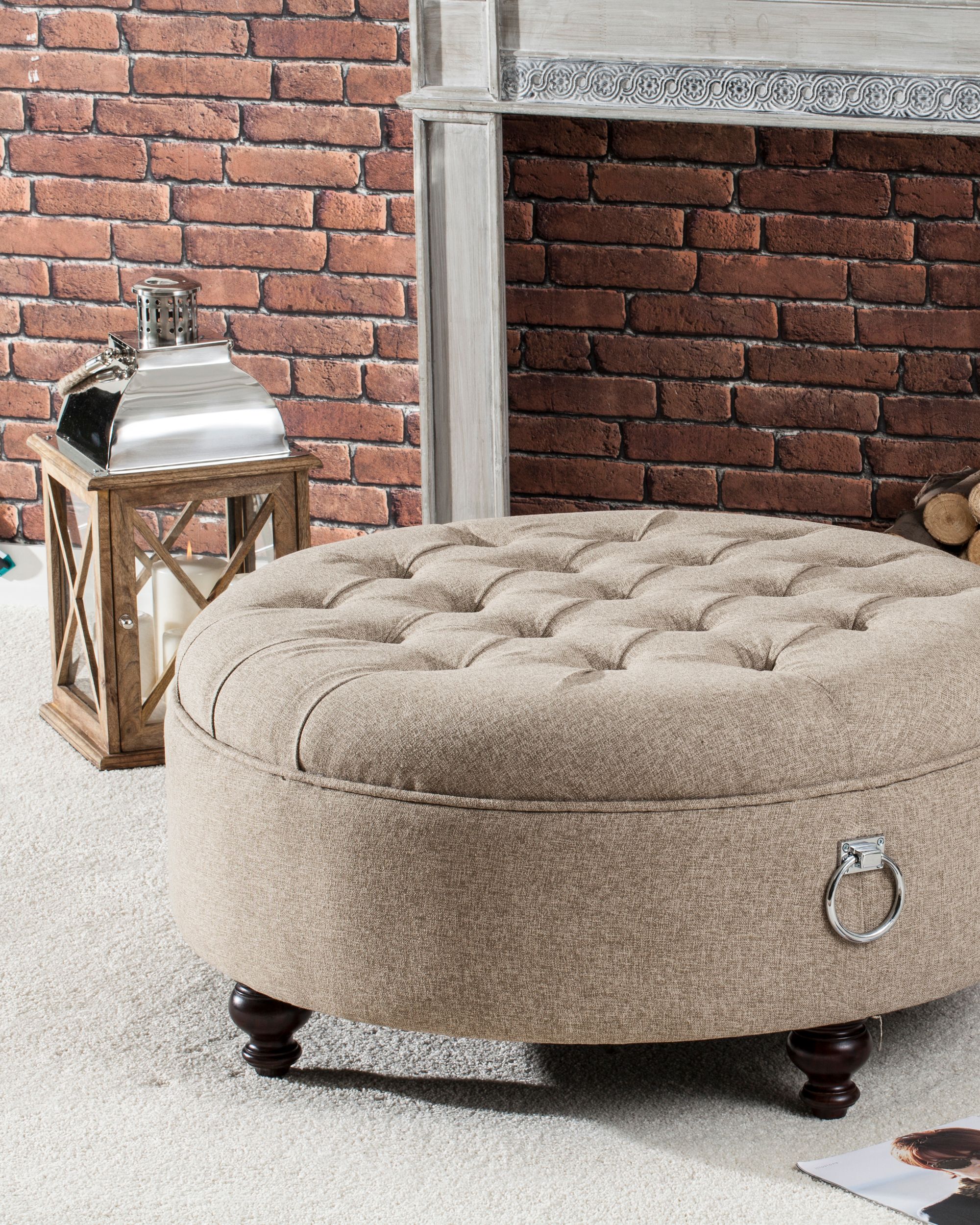 Pouf rond Babette (hover)