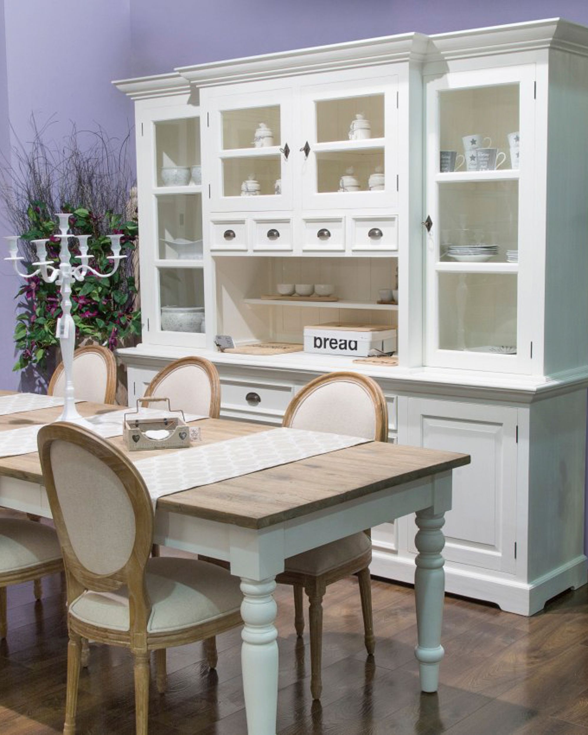 Vaisselier Brighton 225x45x220cm white (hover)