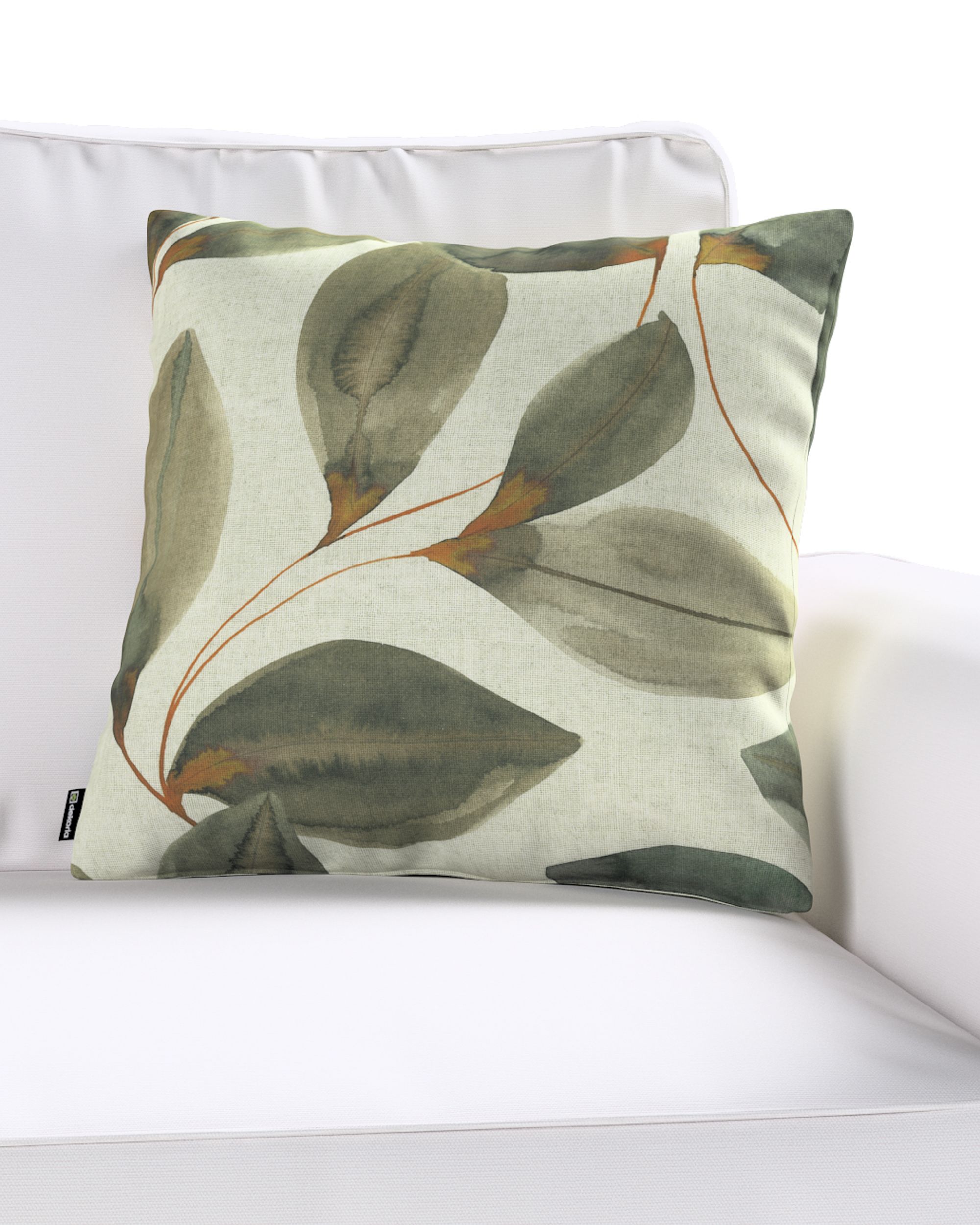 Housse de coussin Kinga couleur multicolore tissu à motifs (hover)