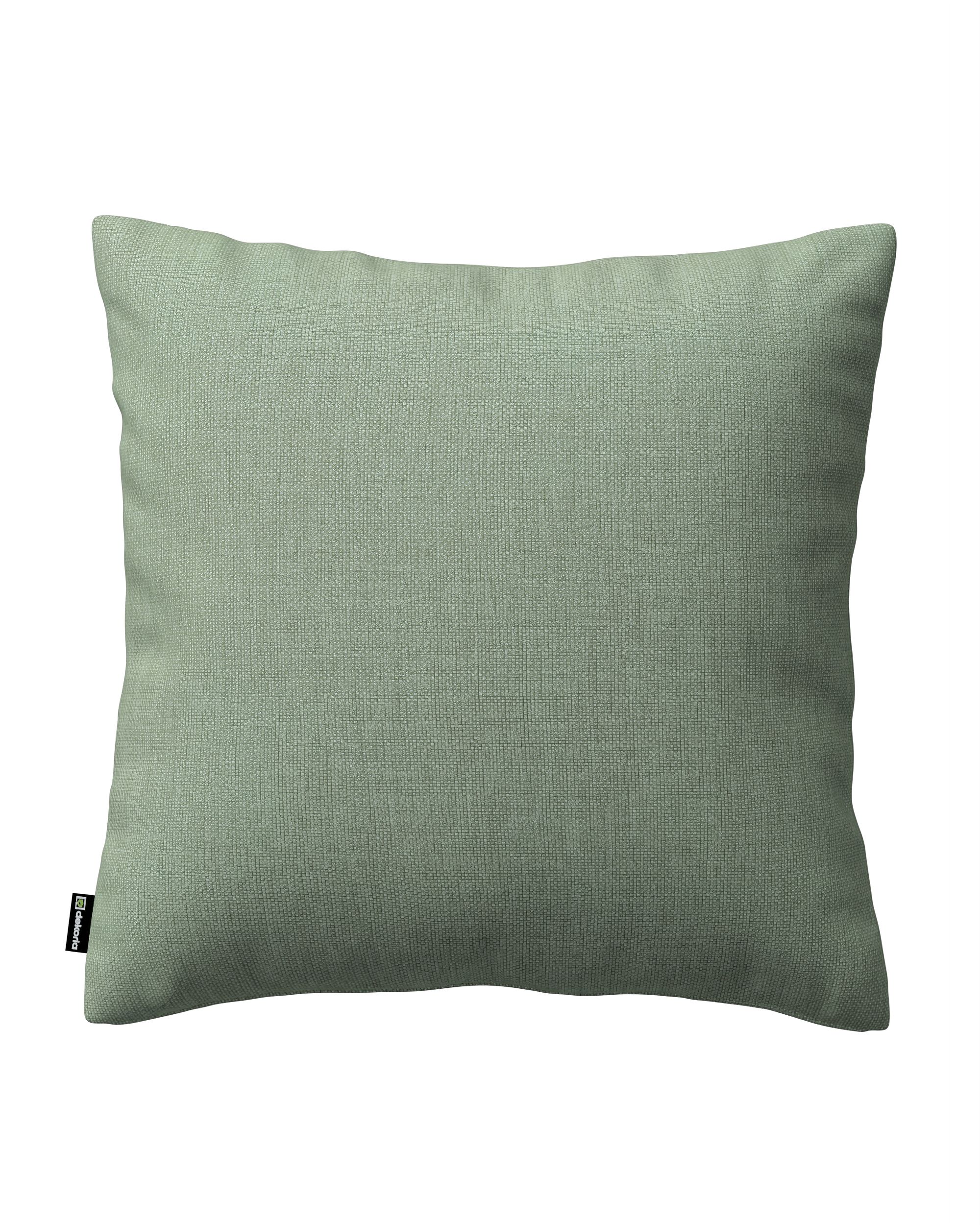 Housse de coussin Kinga couleur vert tissu tresse