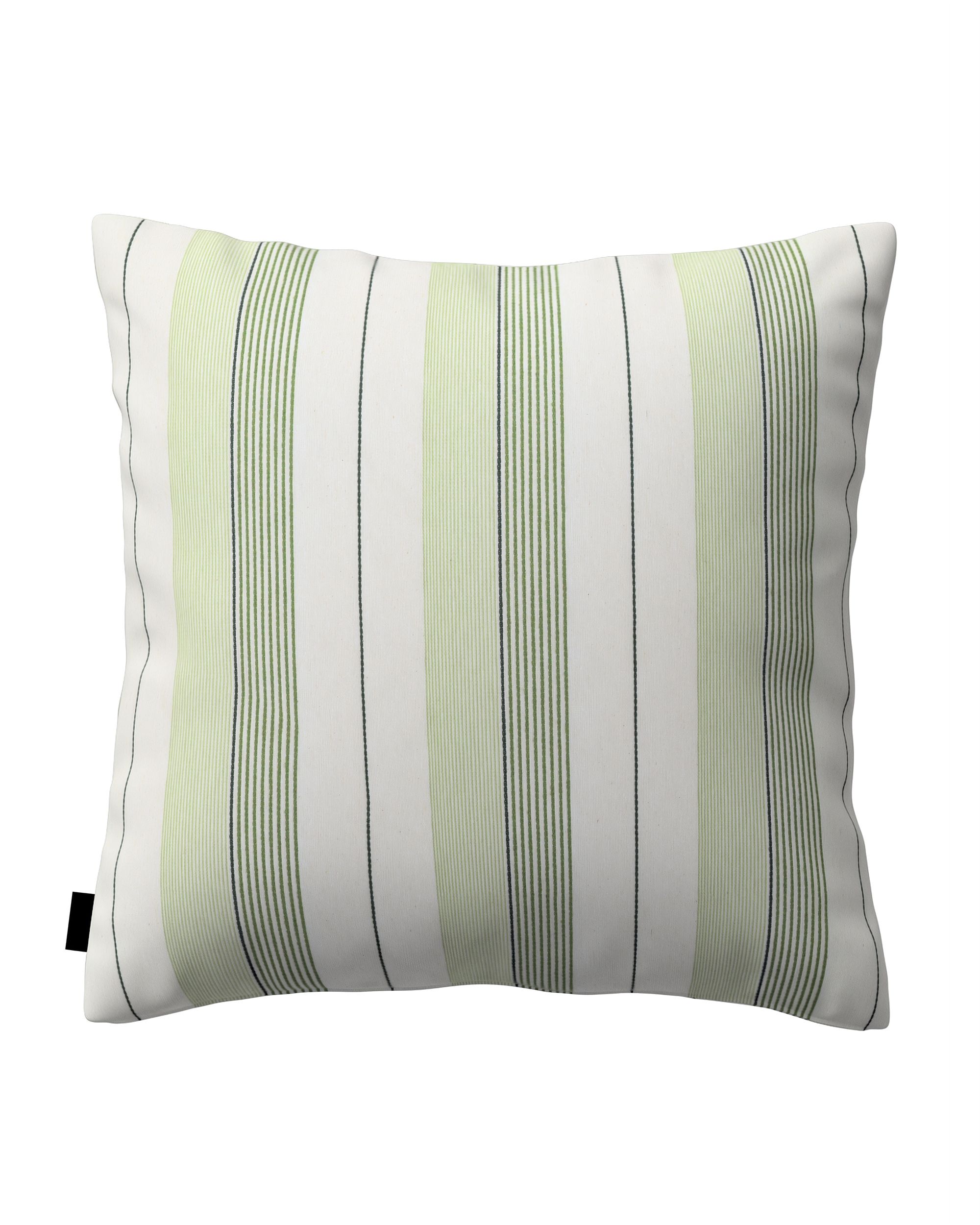 Housse de coussin Kinga couleur vert tissu tresse, à motifs