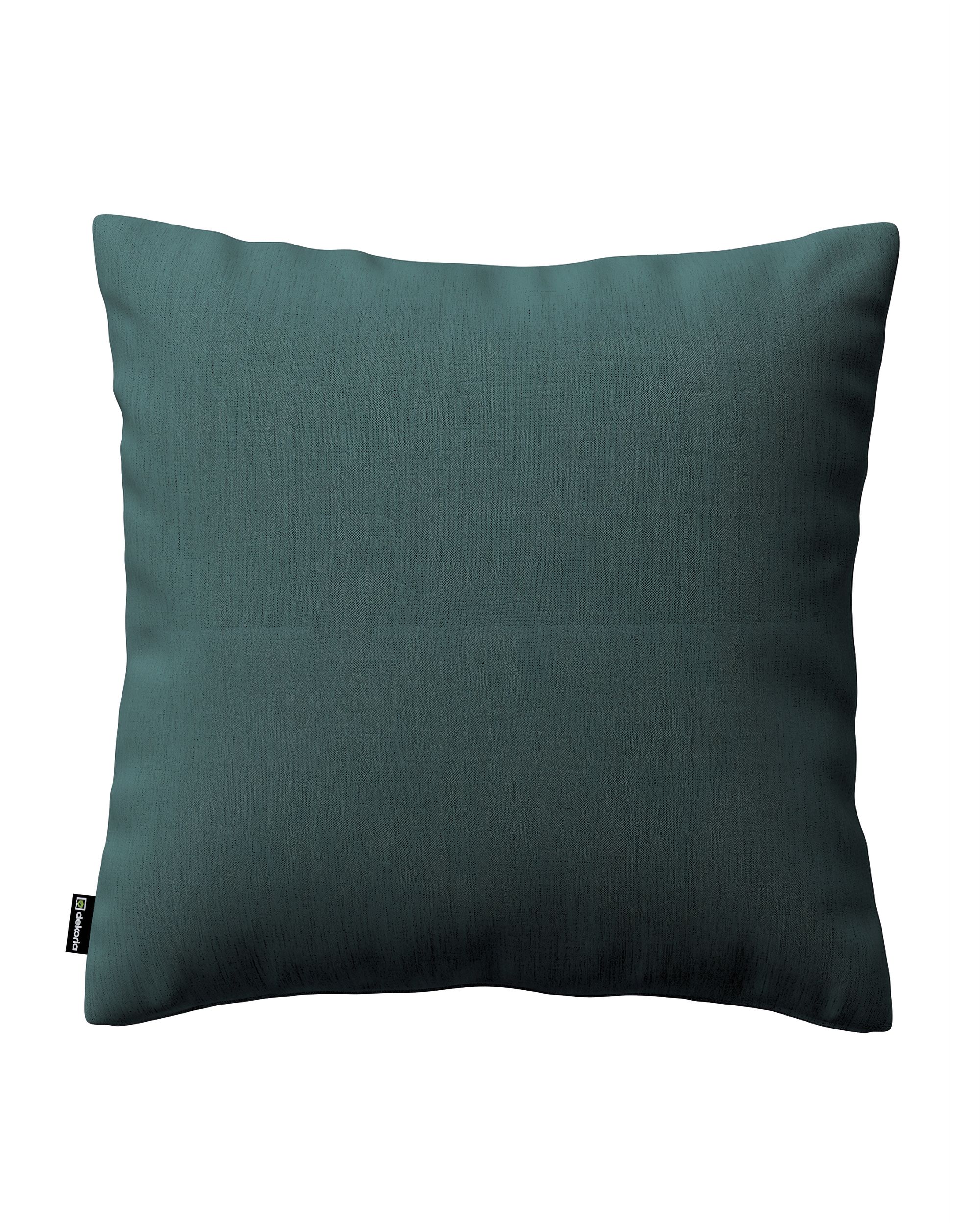 Housse de coussin Kinga couleur vert tissu semi-transparent, tresse