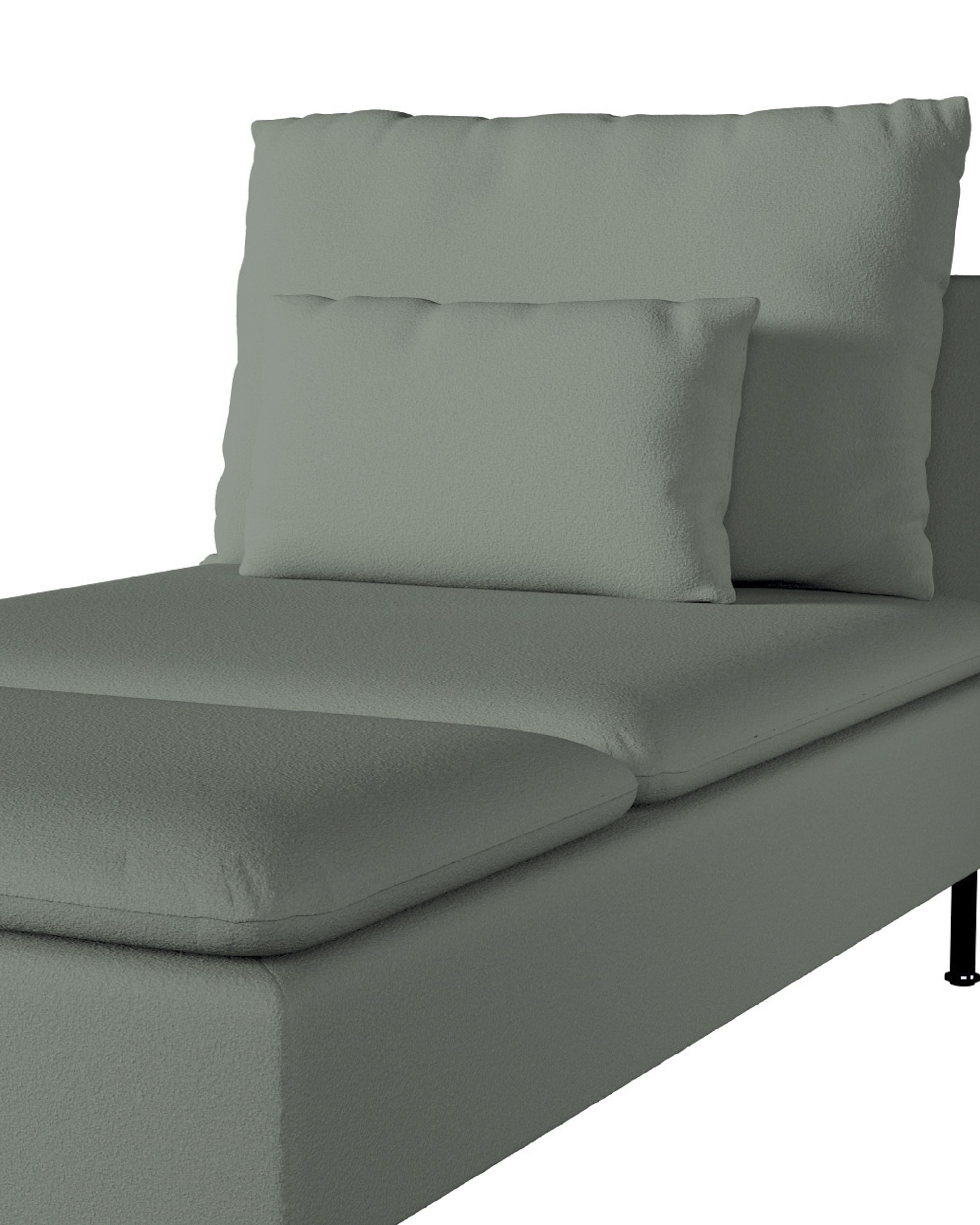 Housse méridienne Söderhamn couleur vert tissu tresse (hover)