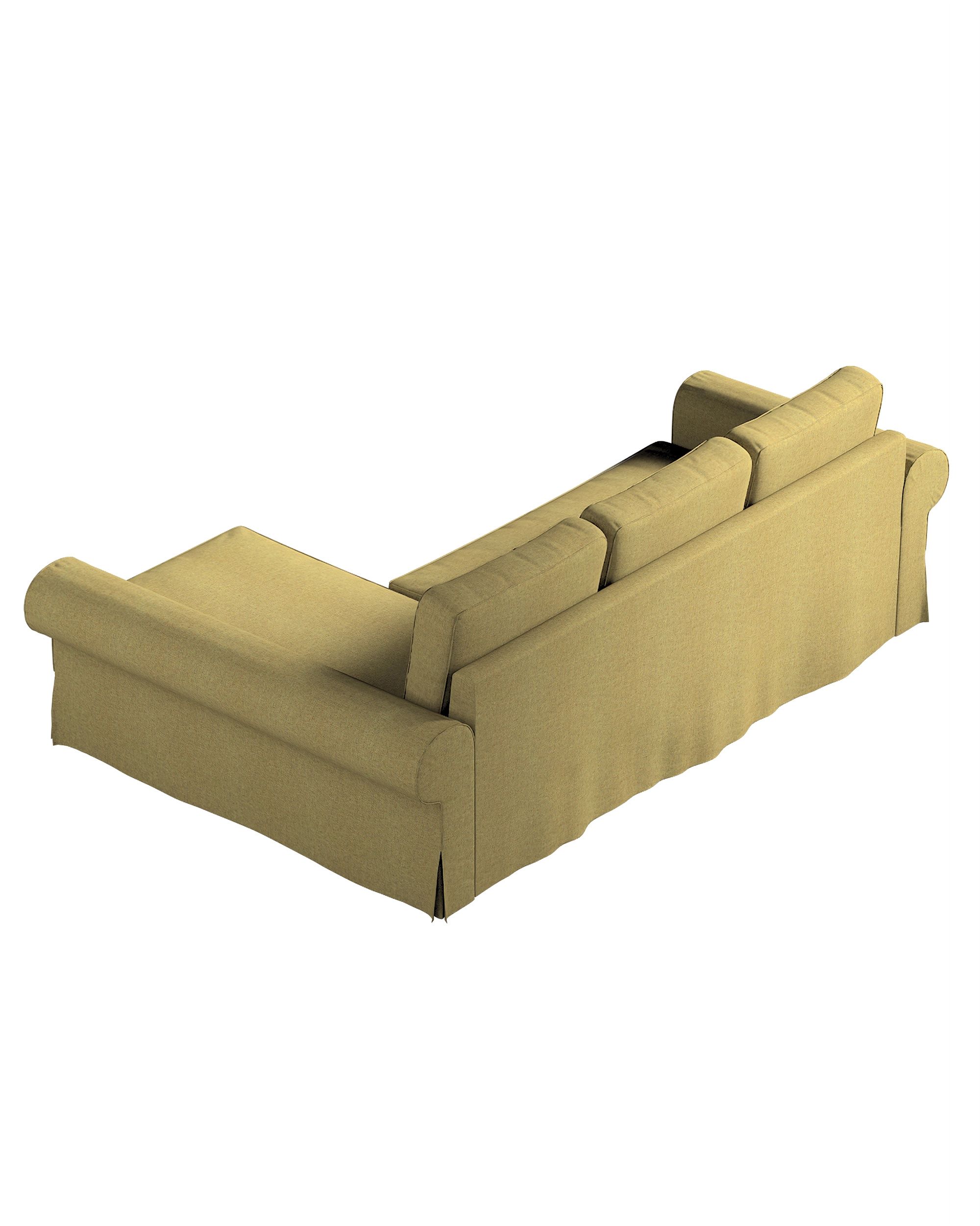 Housse canapé  Backabro convertible avec méridienne couleur vert tissu tresse (hover)