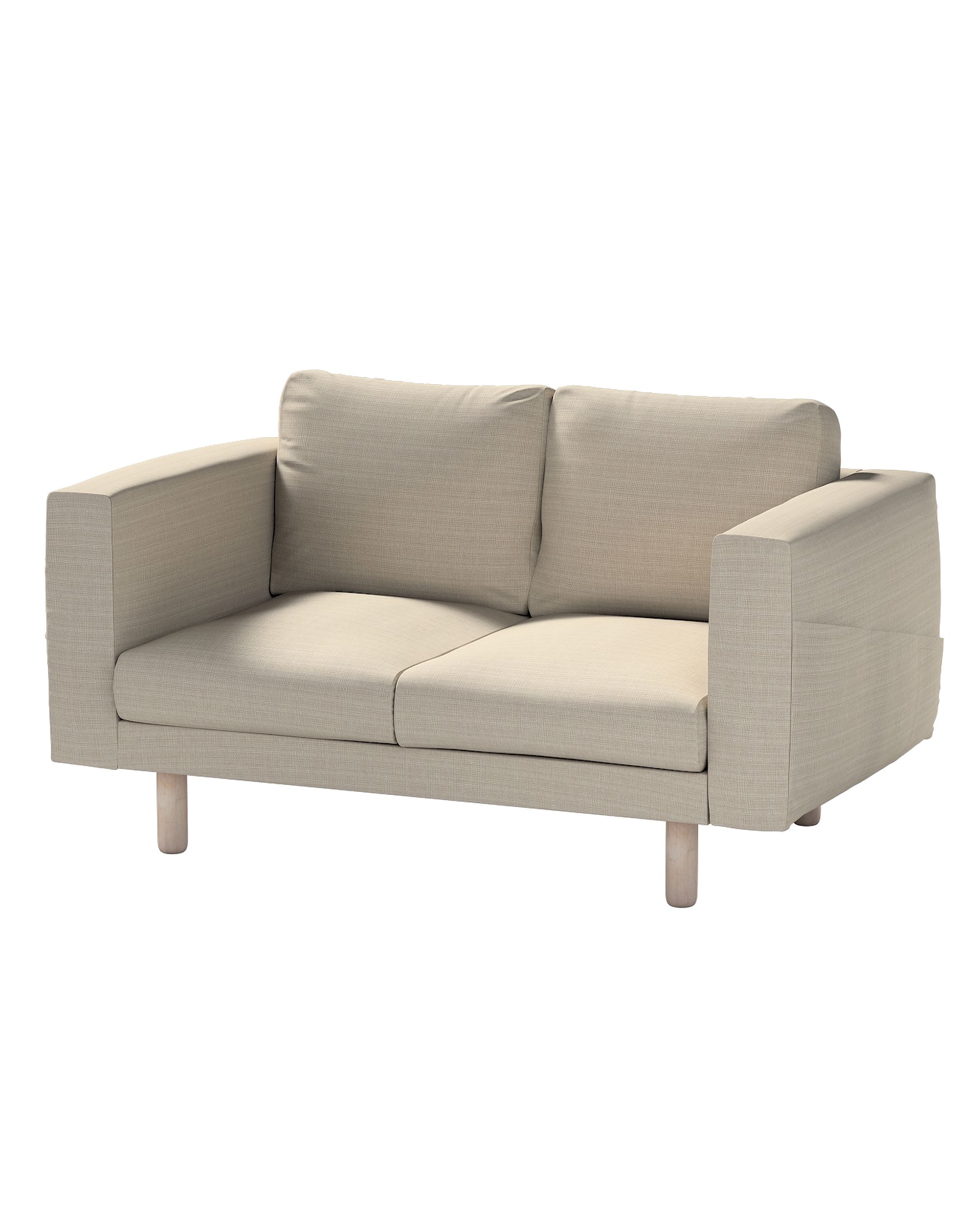 Houss canapé Norsborg 2 pl. couleur beige tissu tresse