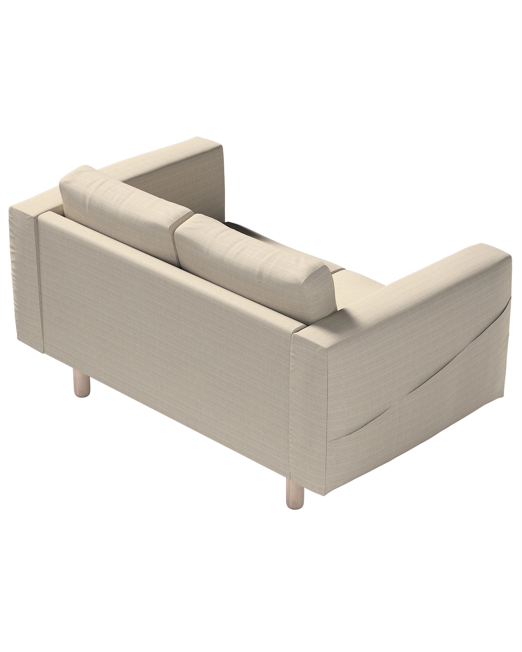 Houss canapé Norsborg 2 pl. couleur beige tissu tresse (hover)