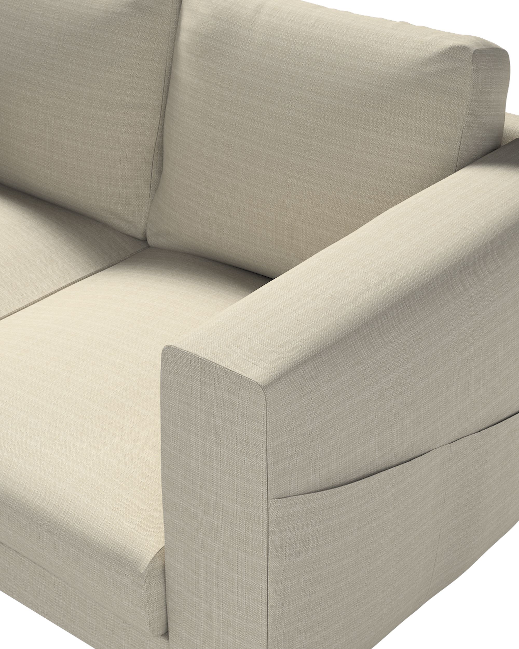 Houss canapé Norsborg 2 pl. couleur beige tissu tresse (hover)