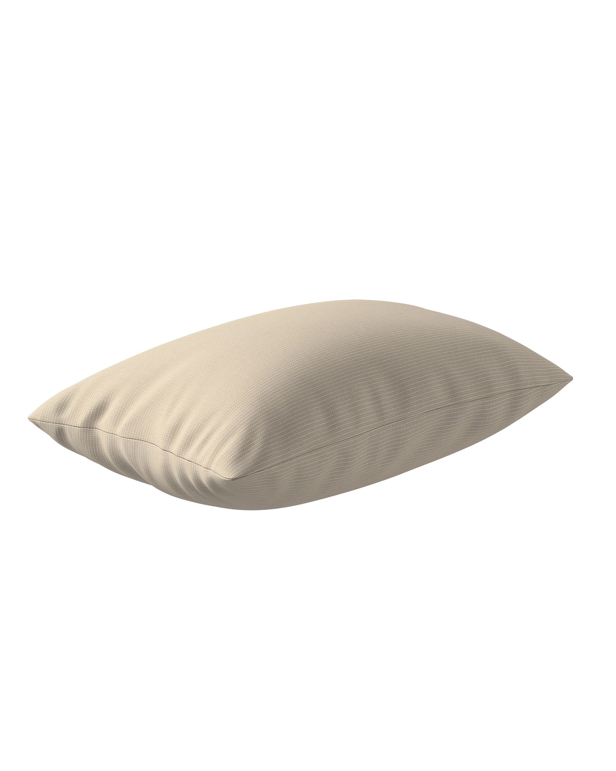Housse de coussin rectangulaire Kinga couleur beige tissu extérieur, tresse (hover)