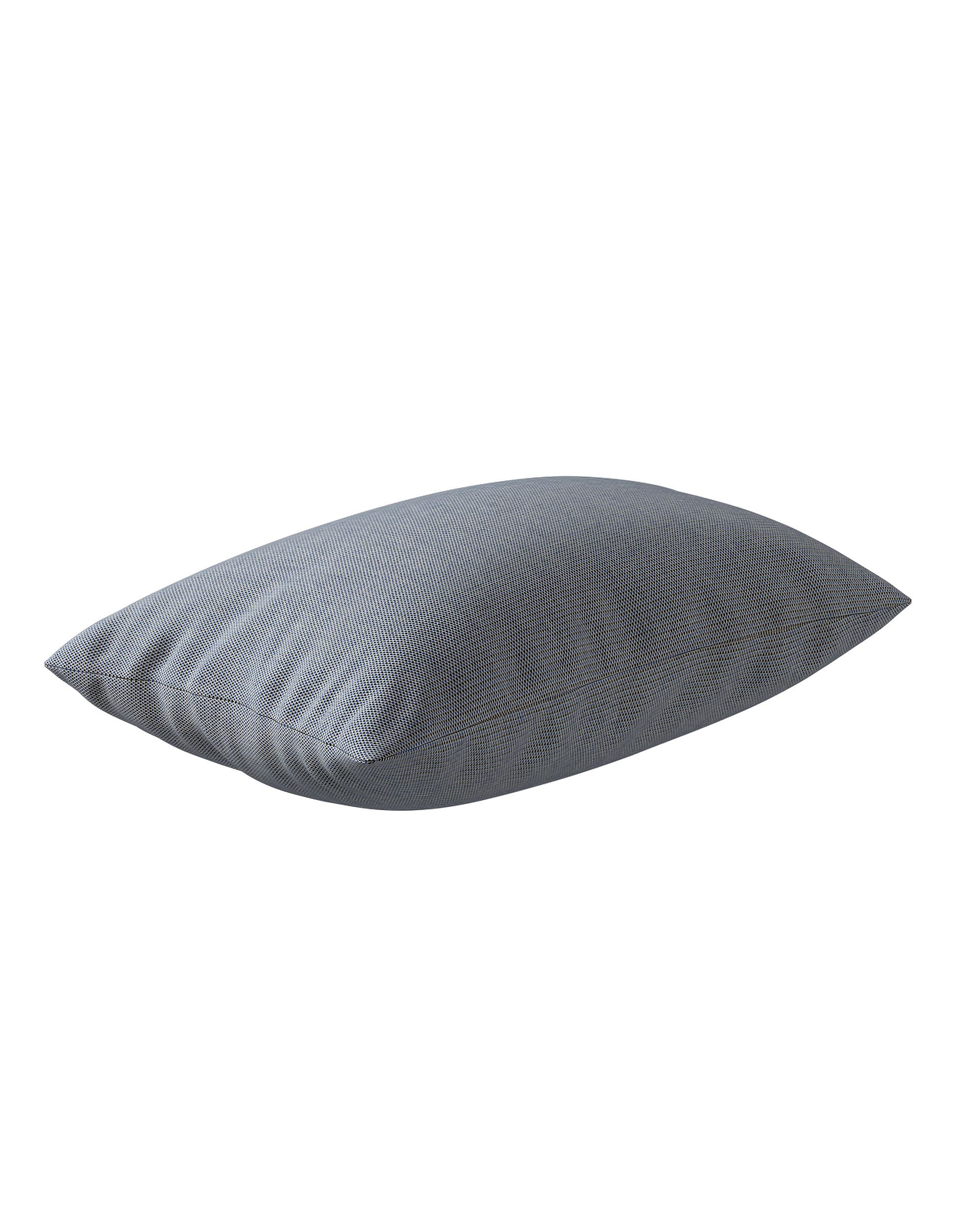 Housse de coussin rectangulaire Kinga couleur noir tissu extérieur, tresse (hover)