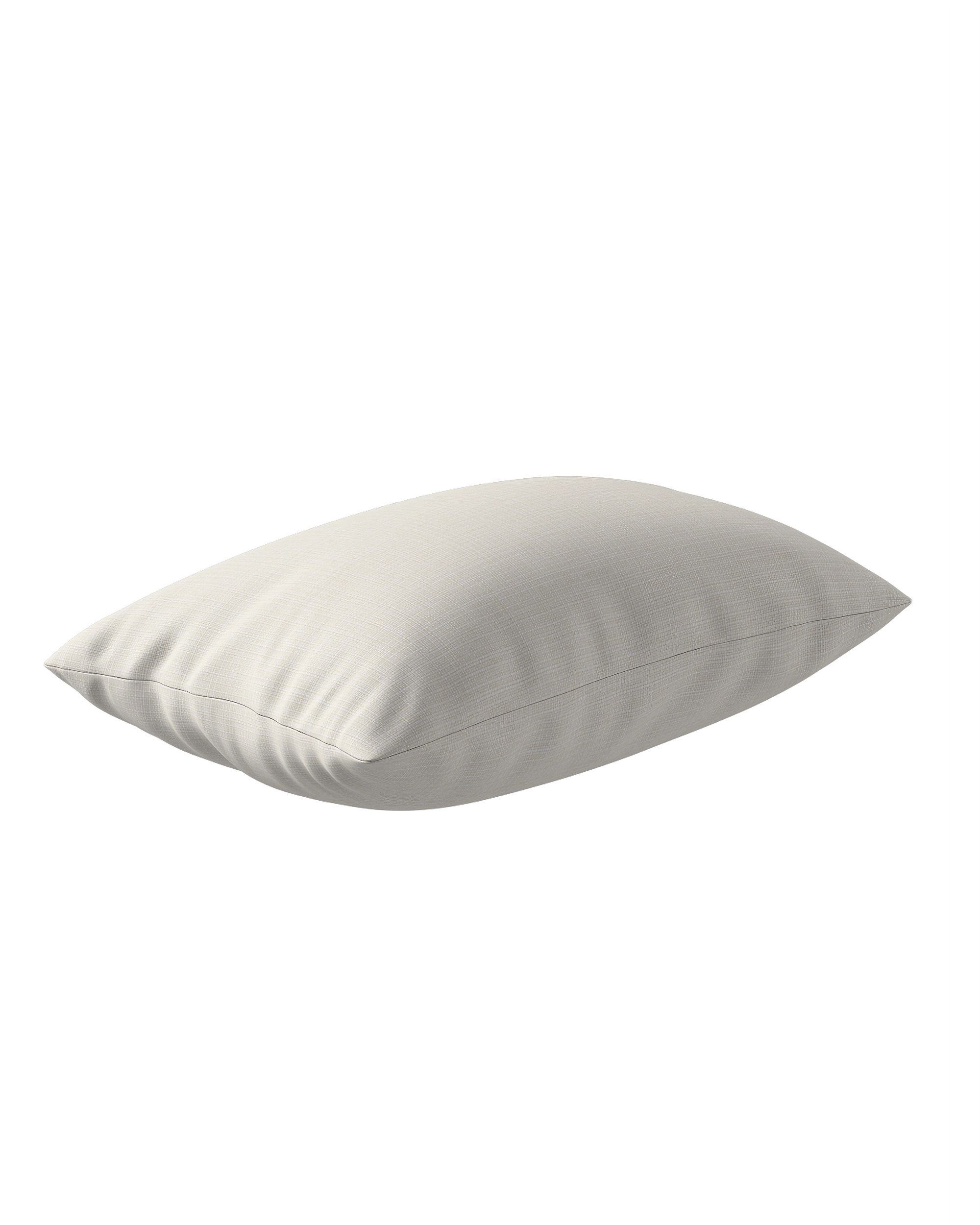 Housse de coussin rectangulaire Kinga couleur crème tissu extérieur, tresse (hover)