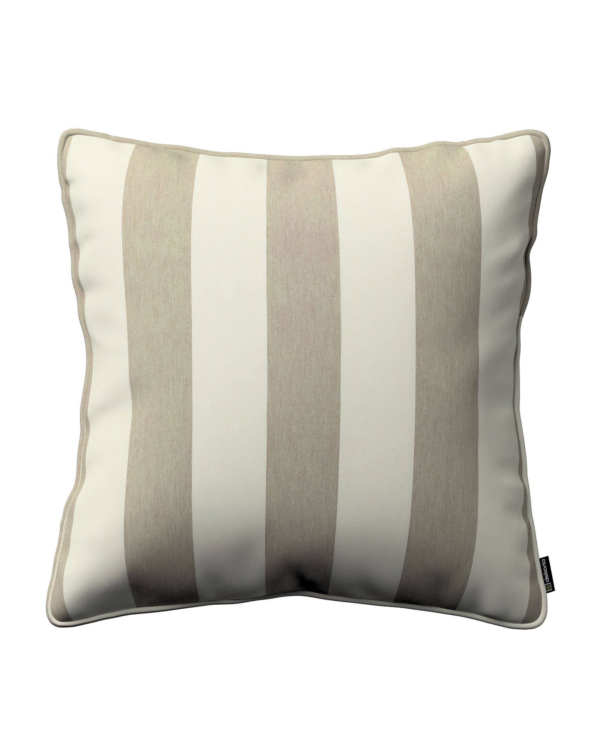 Housse de coussin Gabi couleur beige tissu à motifs