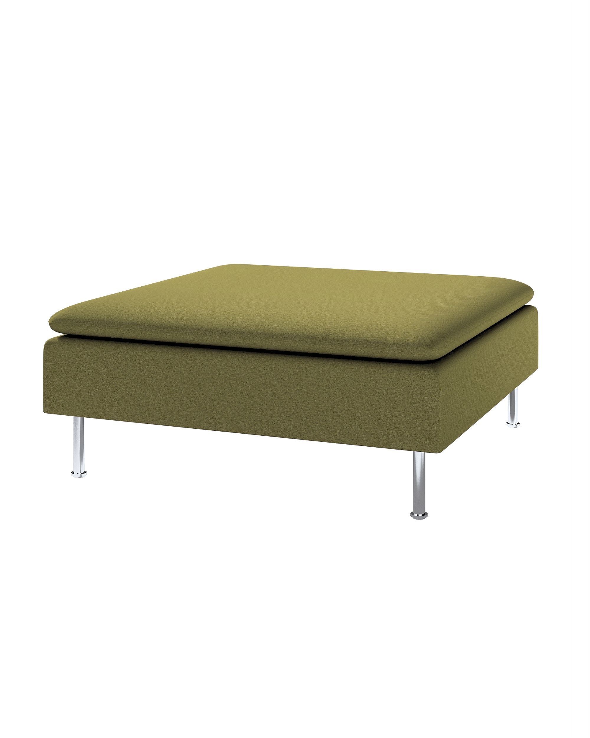 Housse pour repose-pieds Söderhamn couleur vert tissu tresse