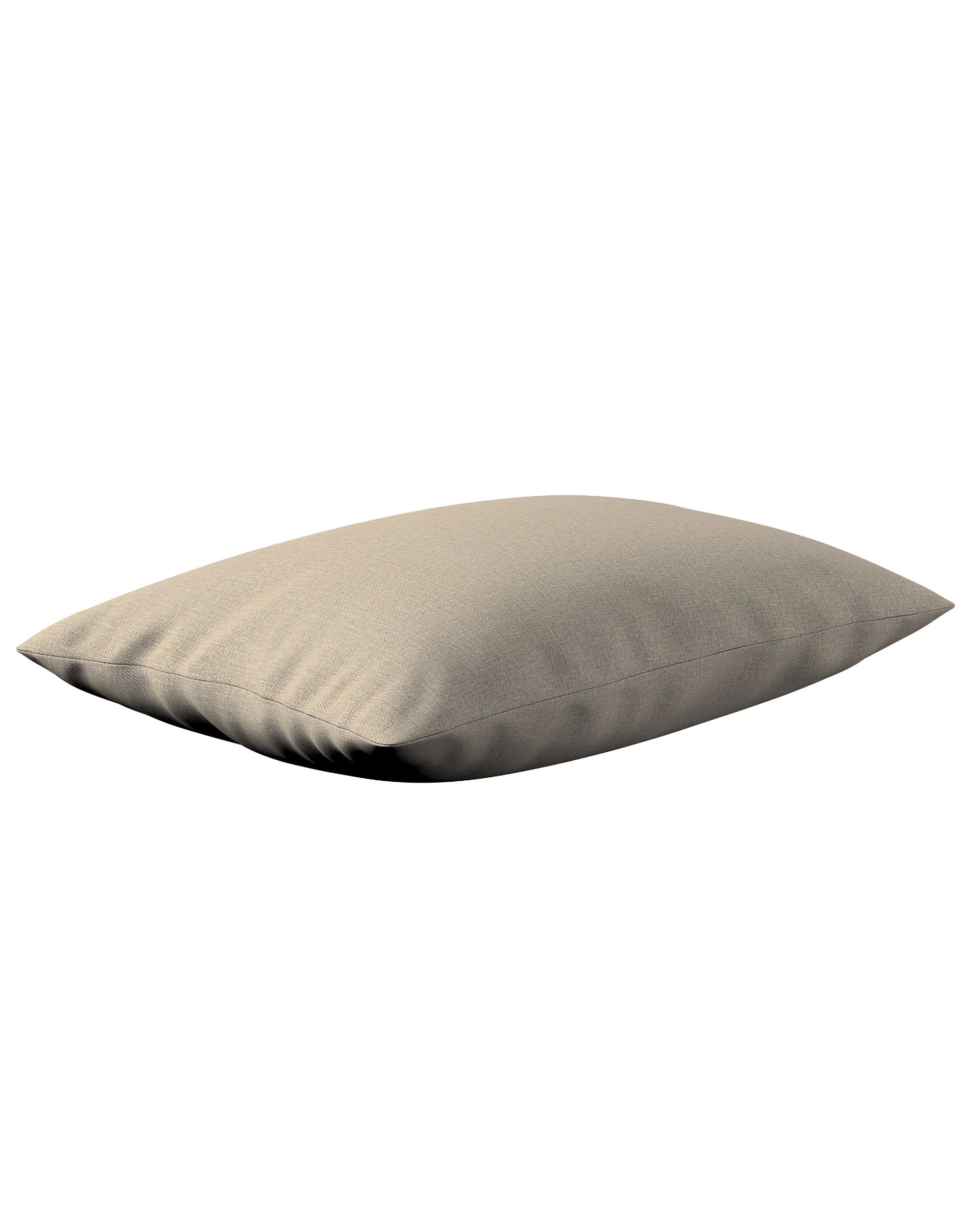 Housse de coussin rectangulaire Kinga couleur beige tissu tresse (hover)