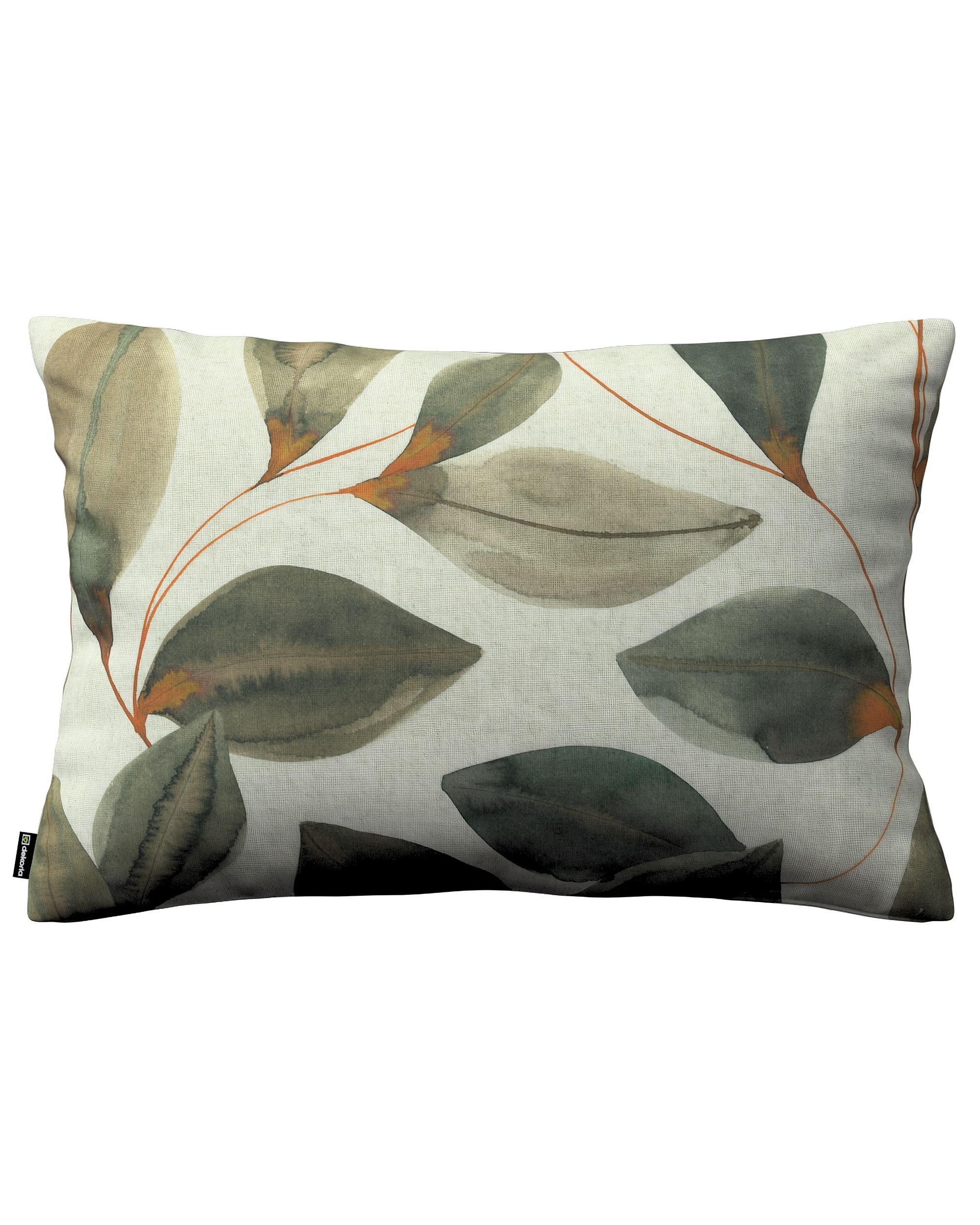 Housse de coussin rectangulaire Kinga couleur multicolore tissu à motifs