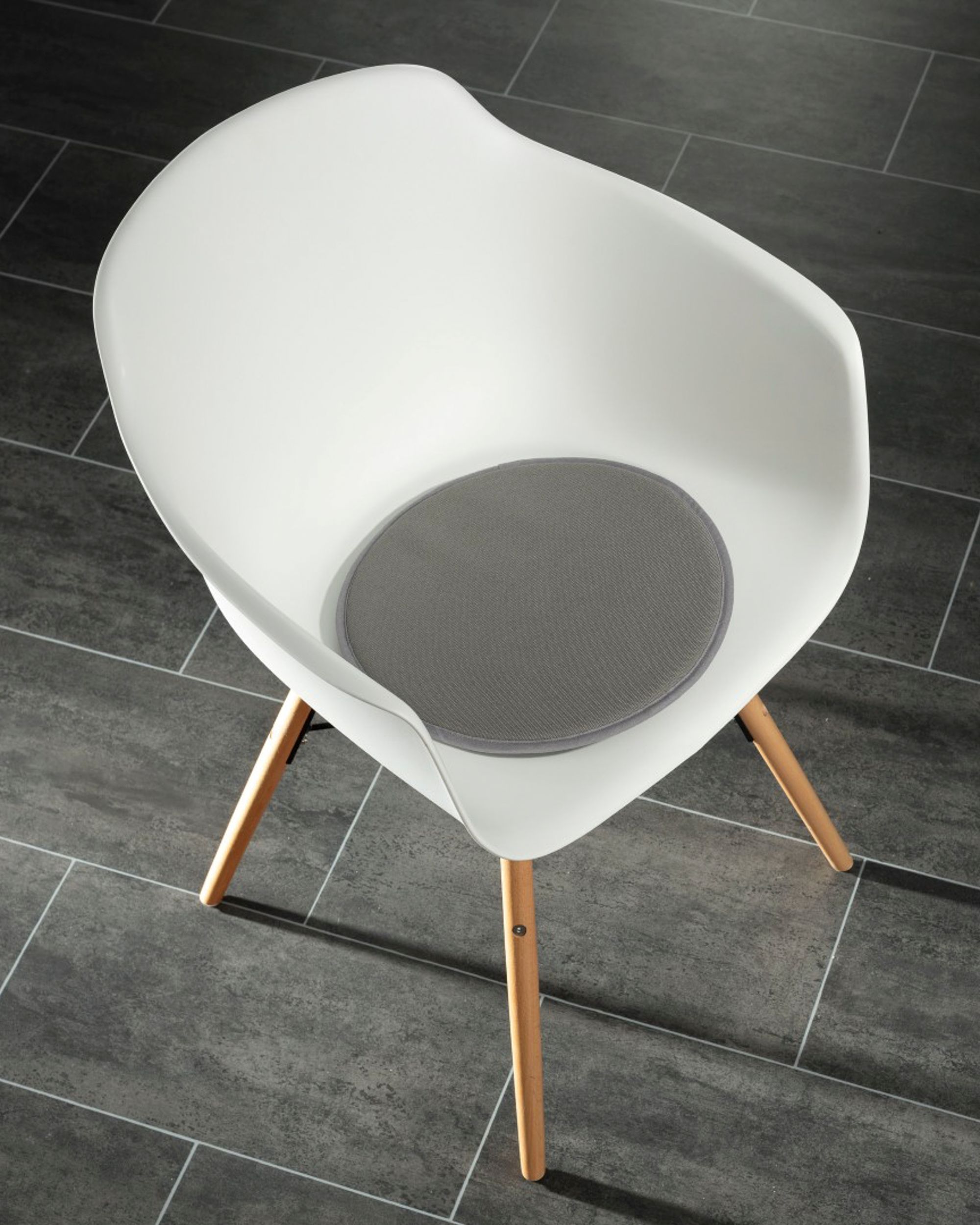 Coussin de chaise Dot gris (hover)