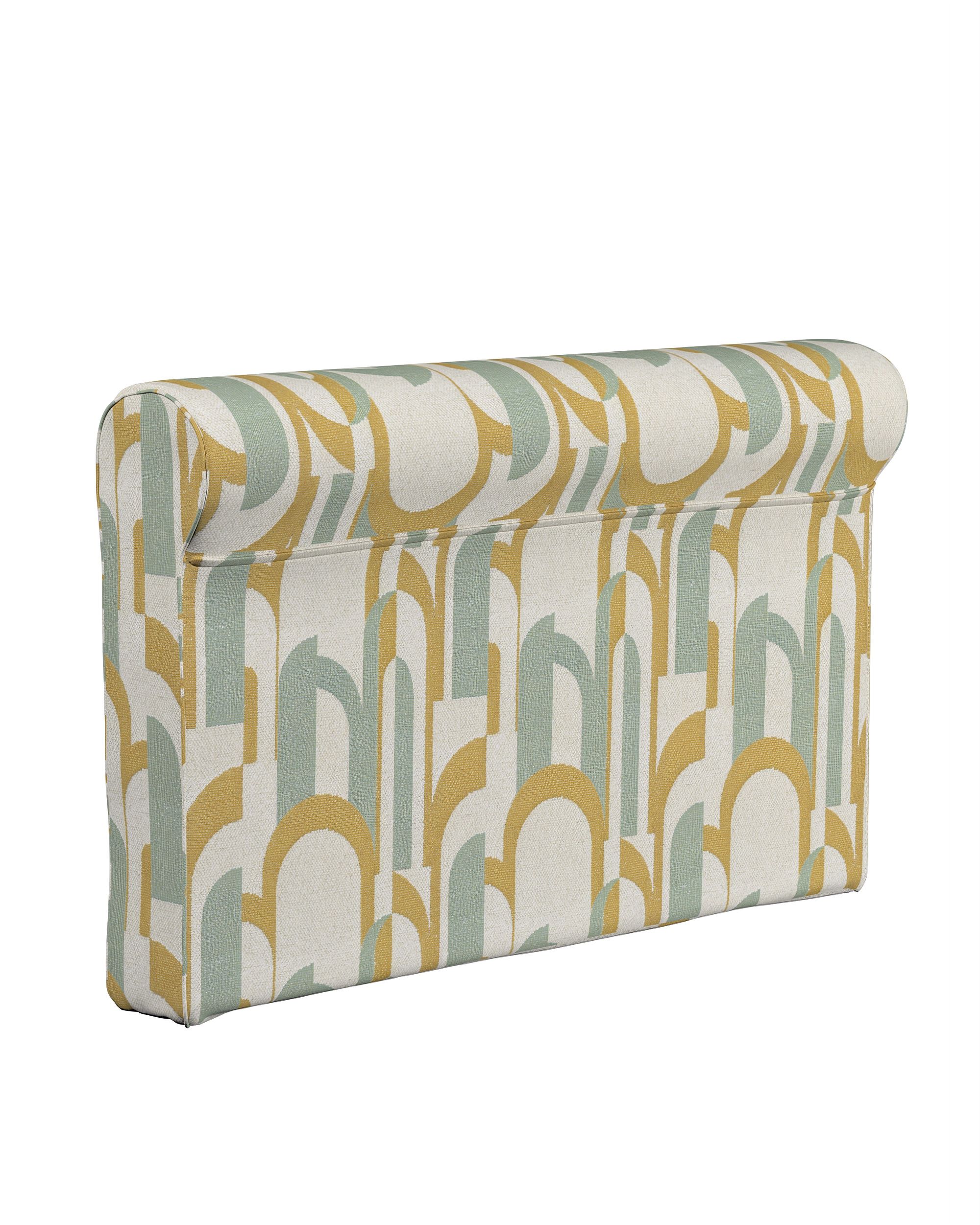 Housse d'accoudoir Grönlid couleur vert tissu tresse, à motifs