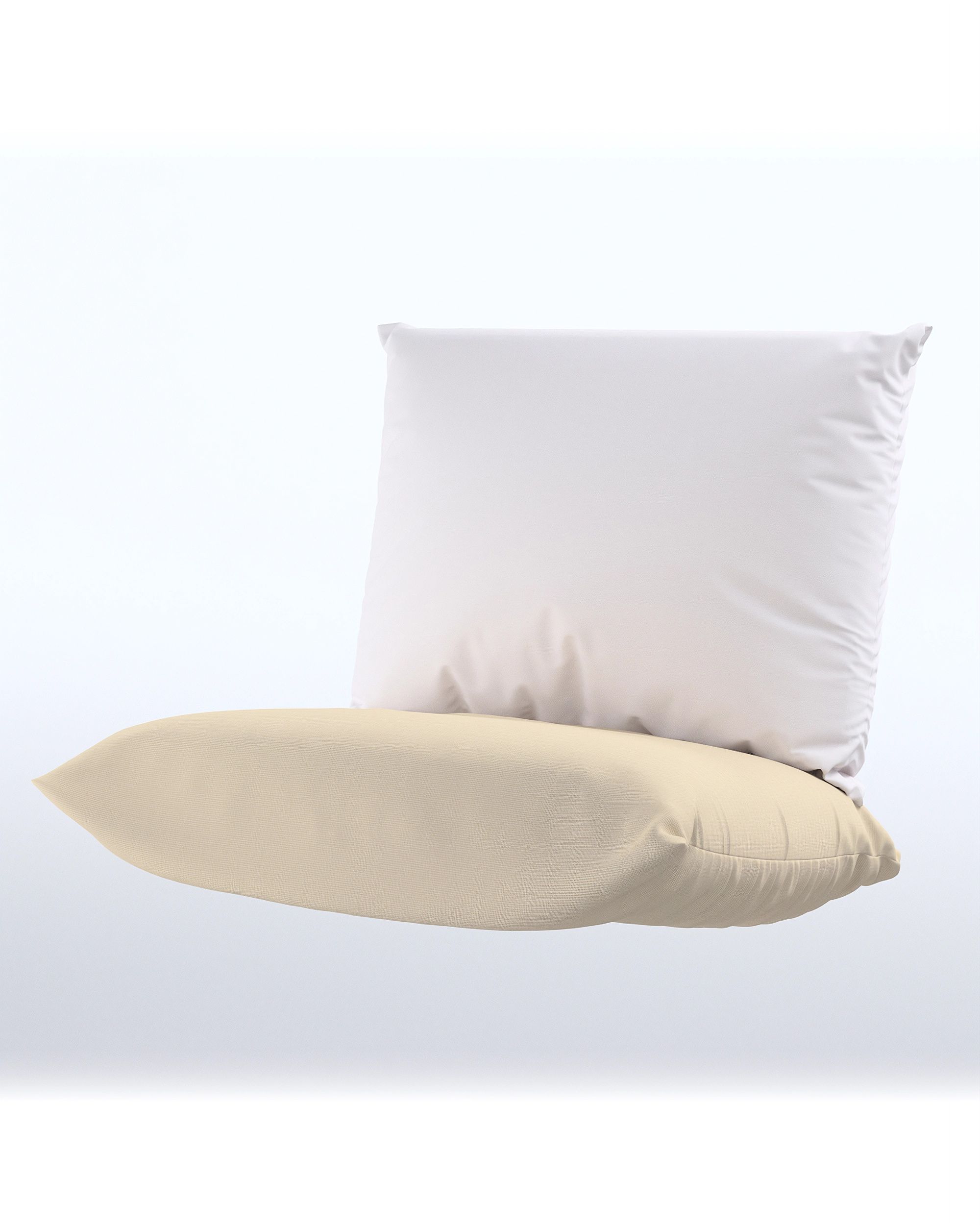 Housse de siège Havsten 87x82cm couleur beige tissu extérieur, tresse