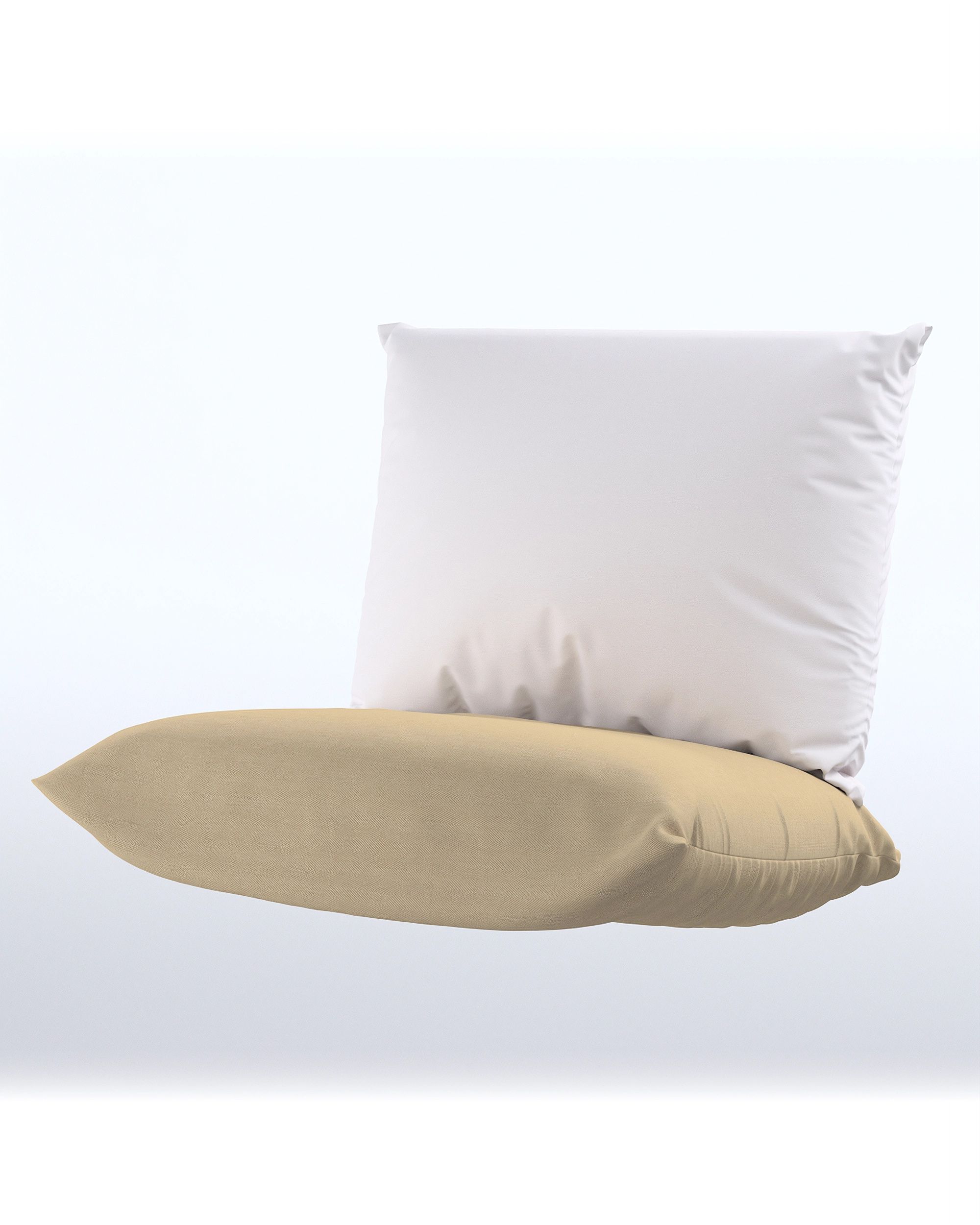 Housse de siège Havsten 87x82cm couleur beige tissu extérieur, tresse