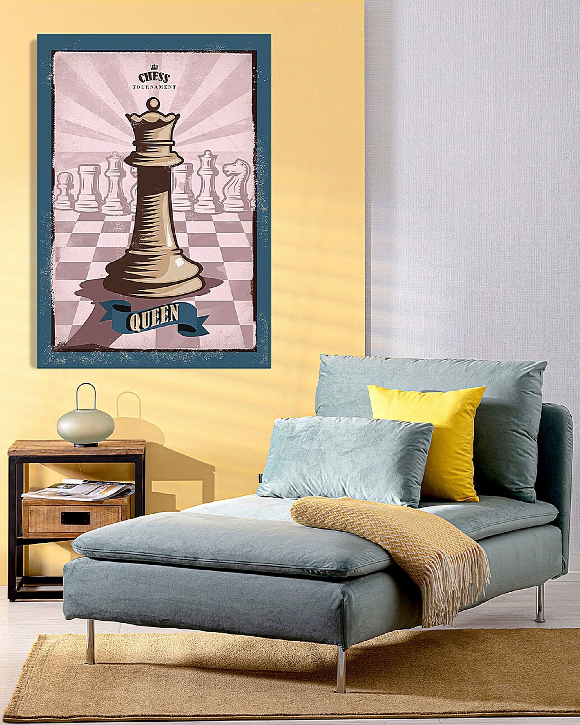 Peinture sur toile Vintage Chess II