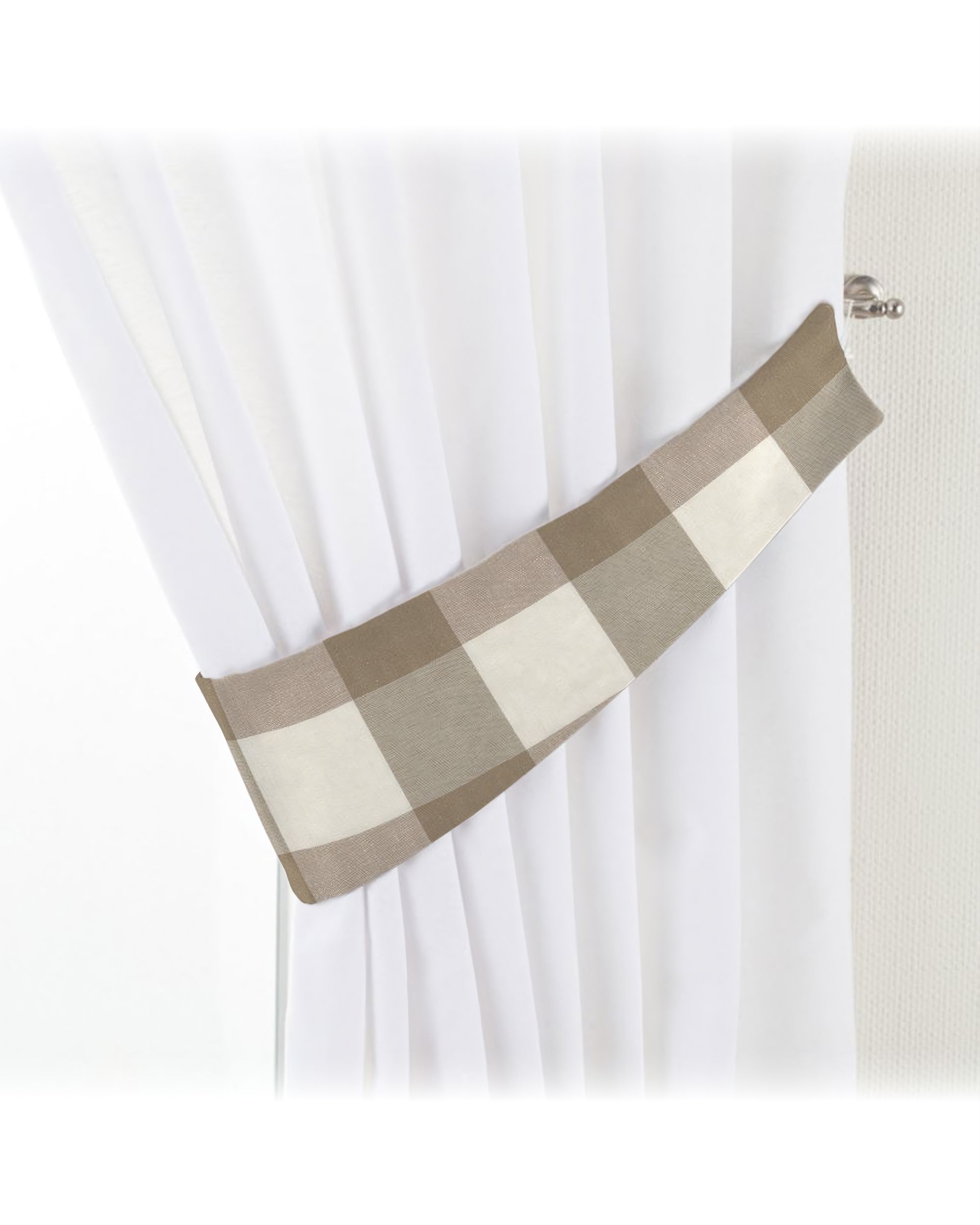 Jarretière Victoria couleur beige tissu à motifs