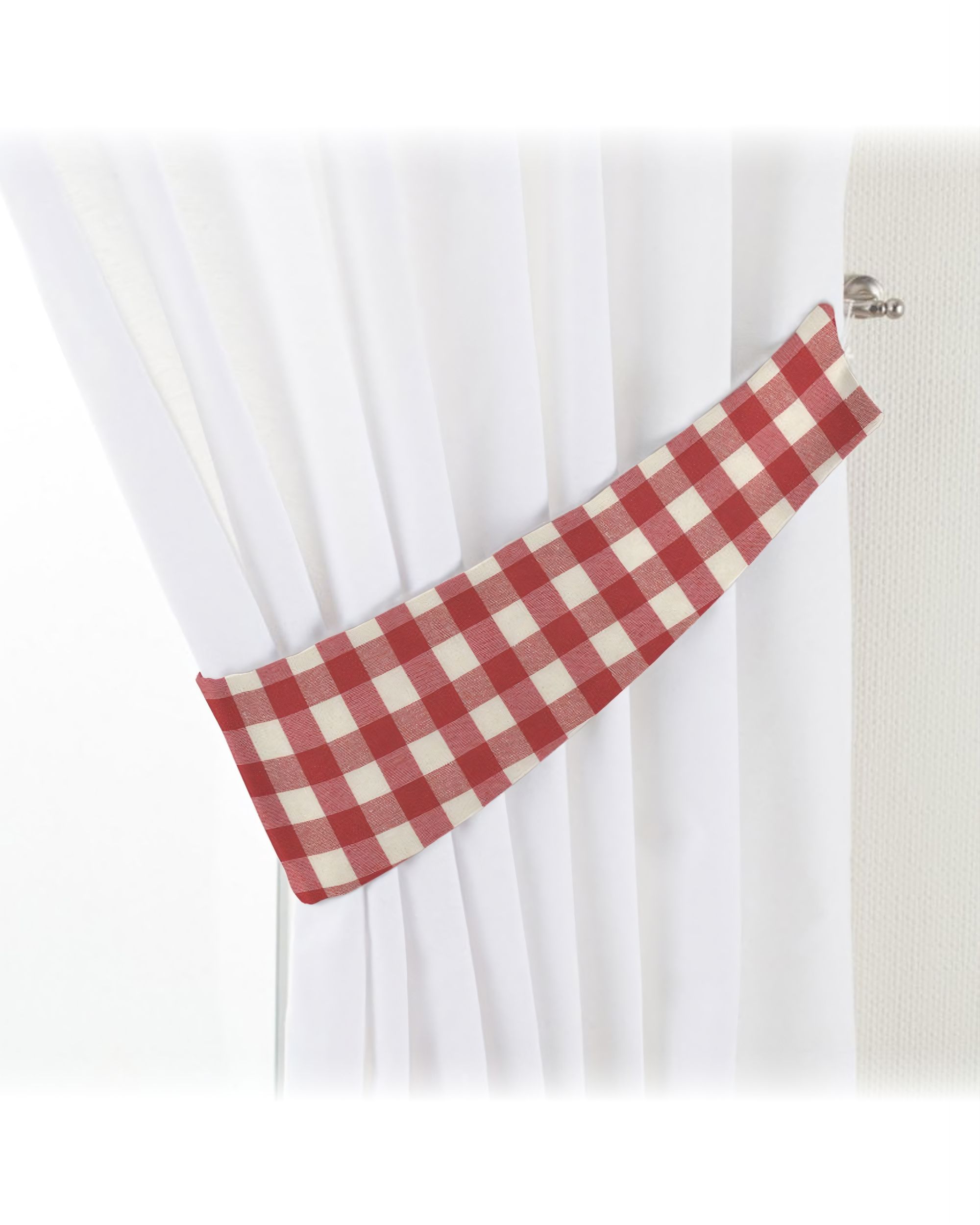 Jarretière Victoria couleur rouge tissu à motifs