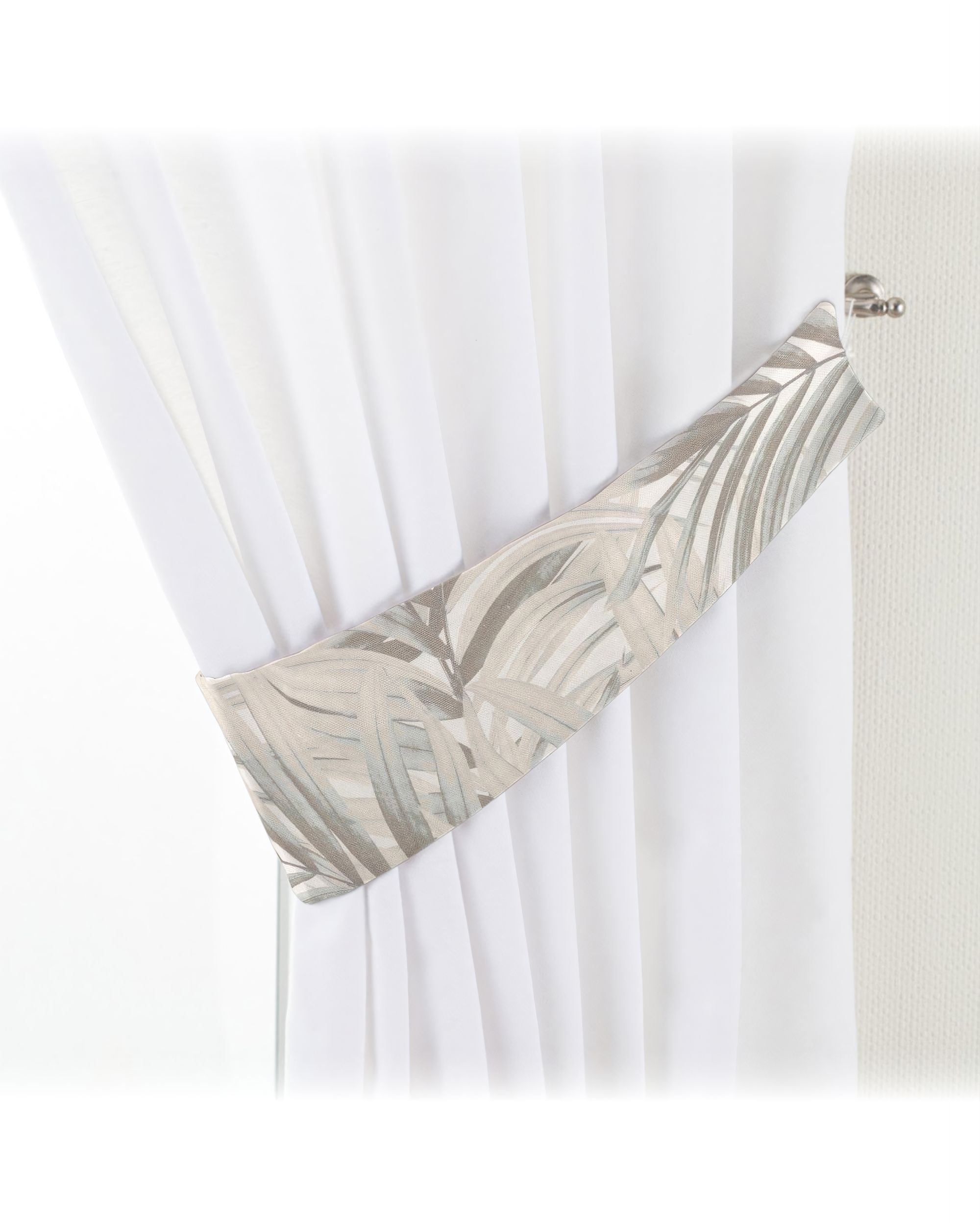 Jarretière Victoria couleur beige tissu à motifs