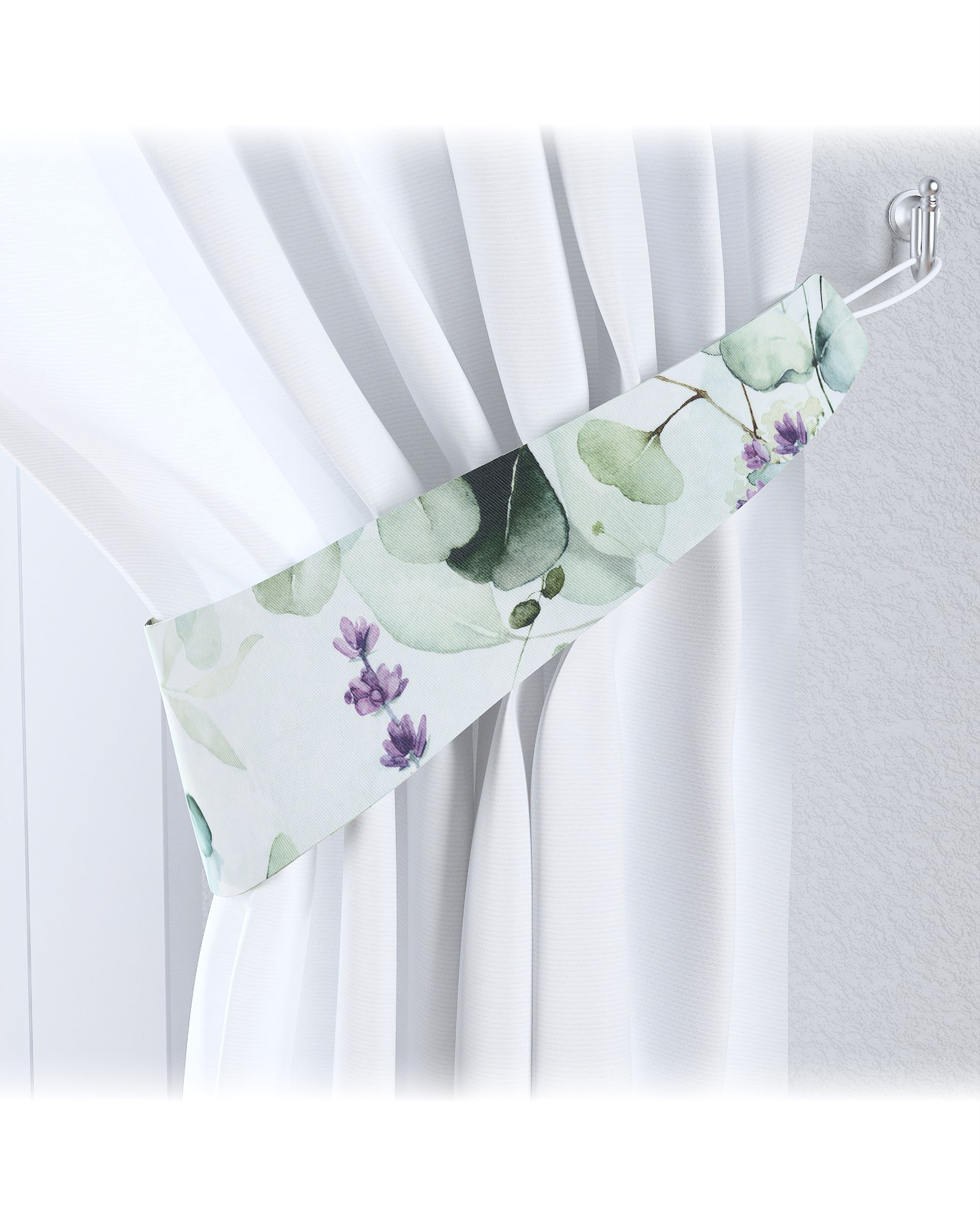 Jarretière Victoria couleur vert tissu à motifs