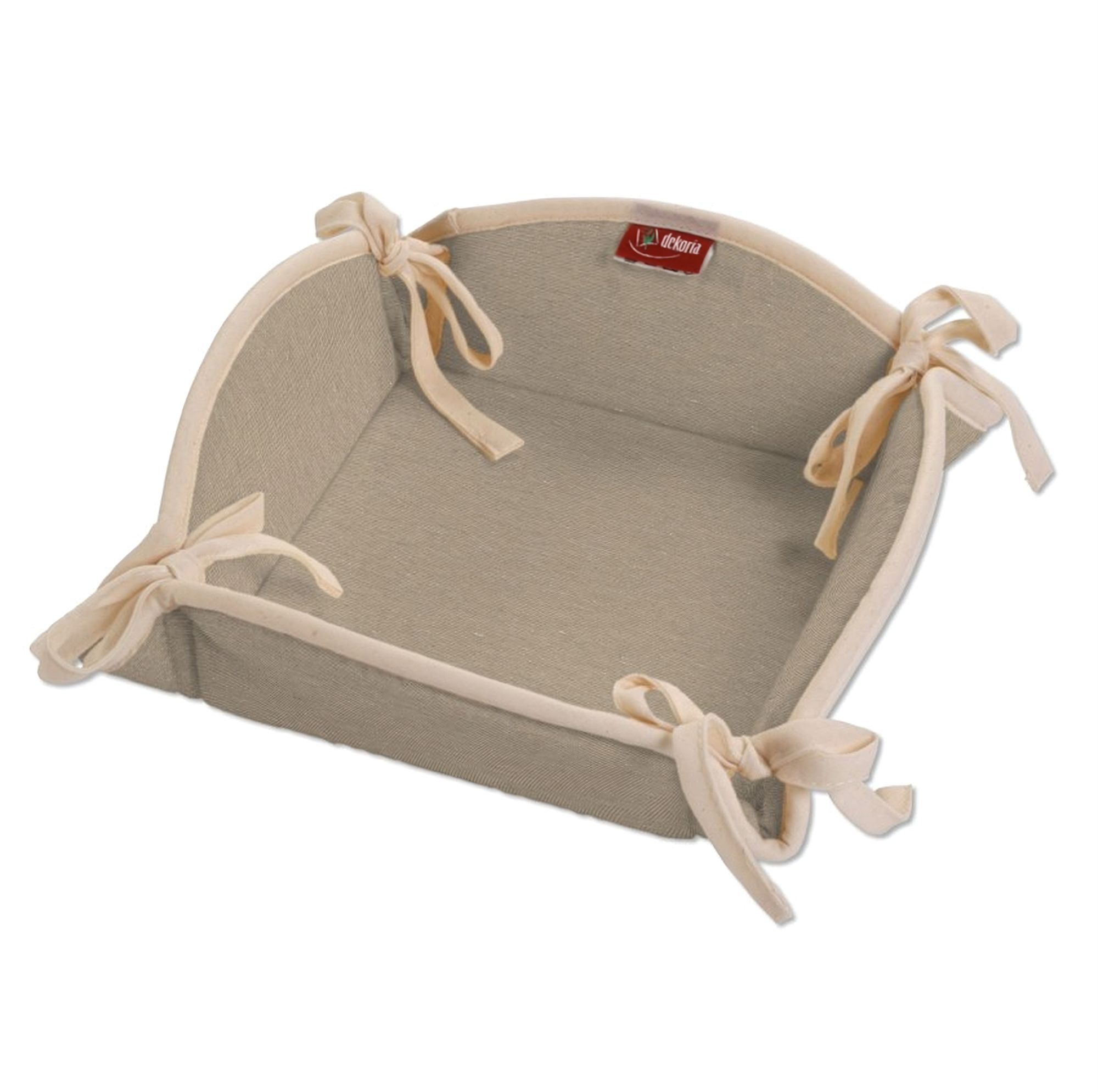 Panier textile couleur beige