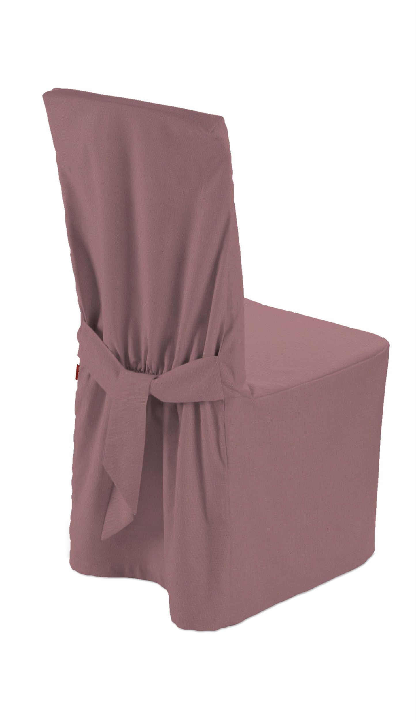 Housse pour chaise couleur rose tissu semi-transparent, tresse