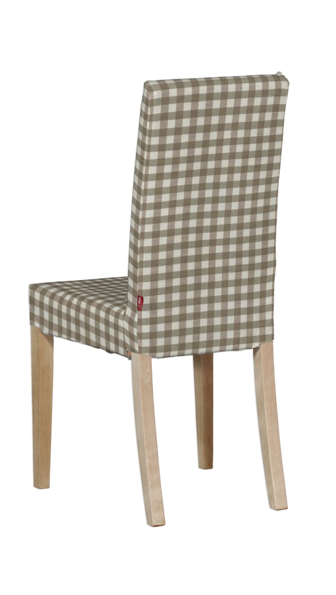 Housse pour chaise Harry, courte couleur beige tissu à motifs