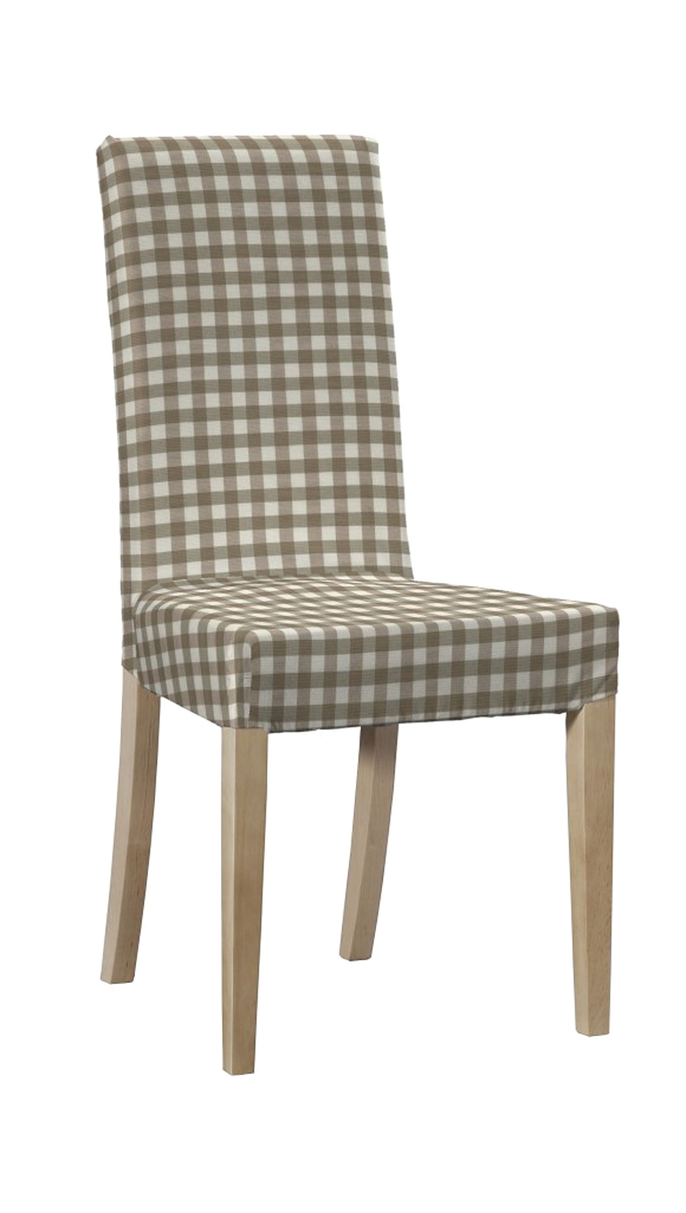 Housse pour chaise Harry, courte couleur beige tissu à motifs (hover)