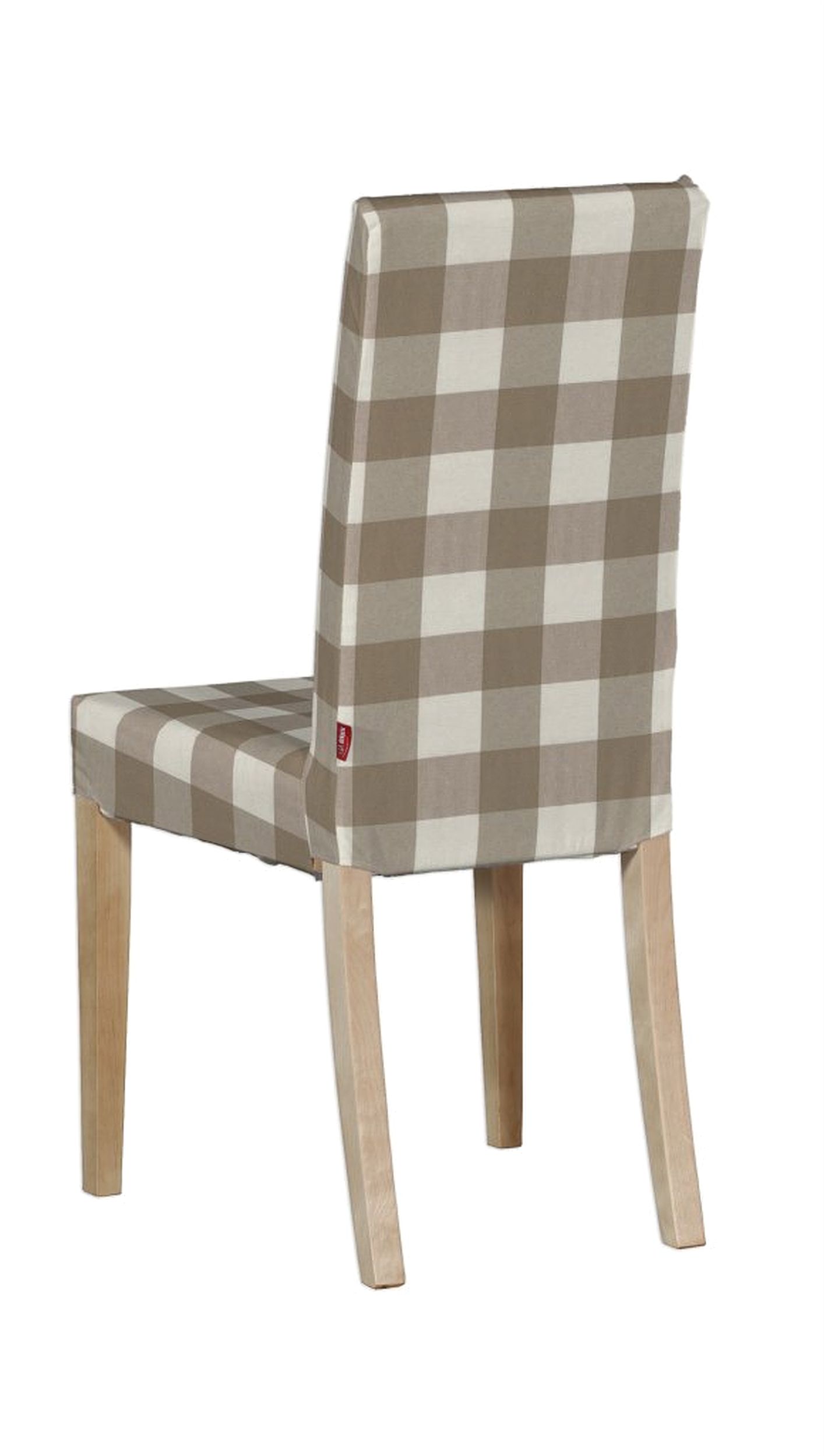 Housse pour chaise Harry, courte couleur beige tissu à motifs