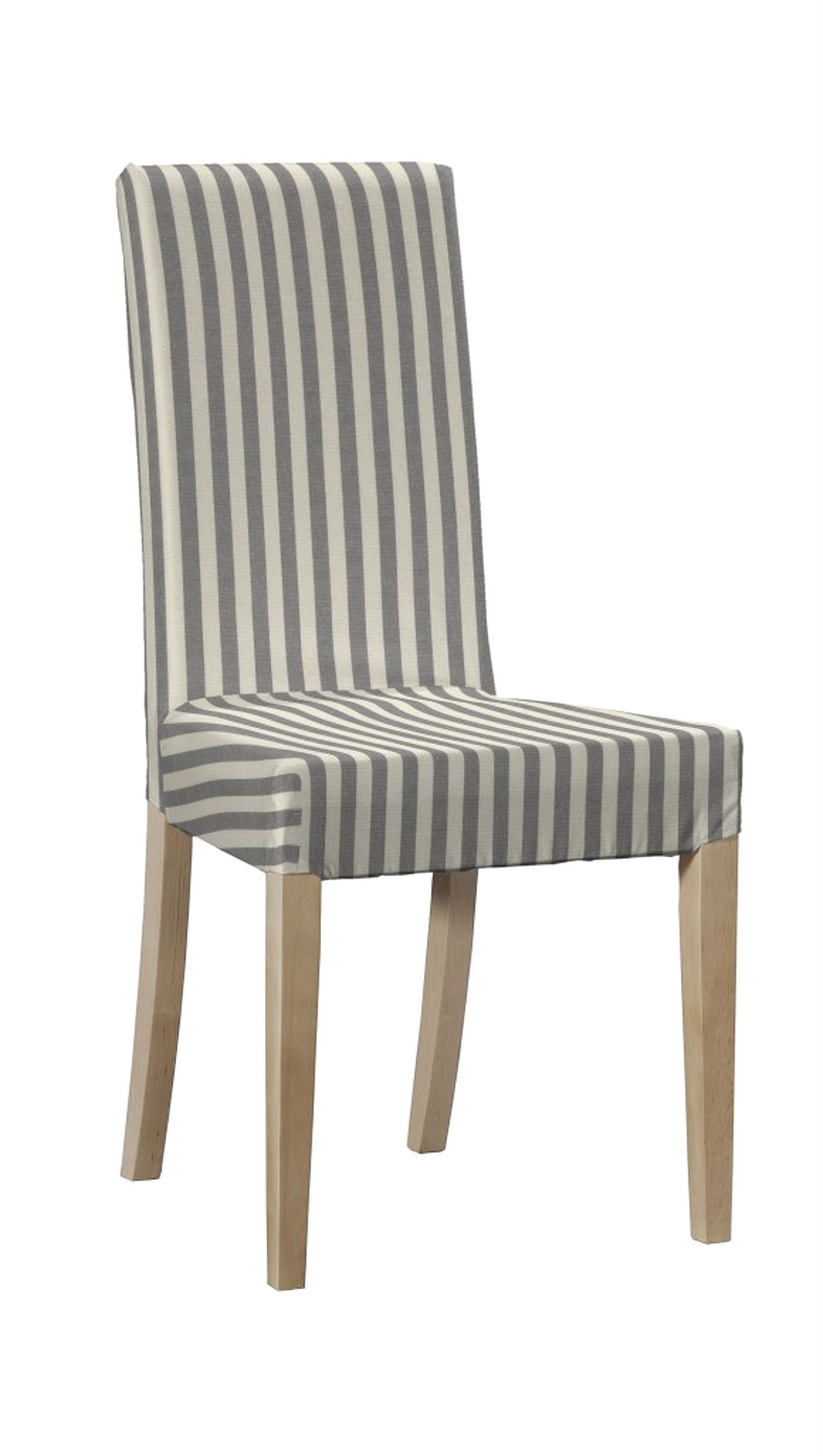 Housse pour chaise Harry, courte couleur gris tissu à motifs (hover)