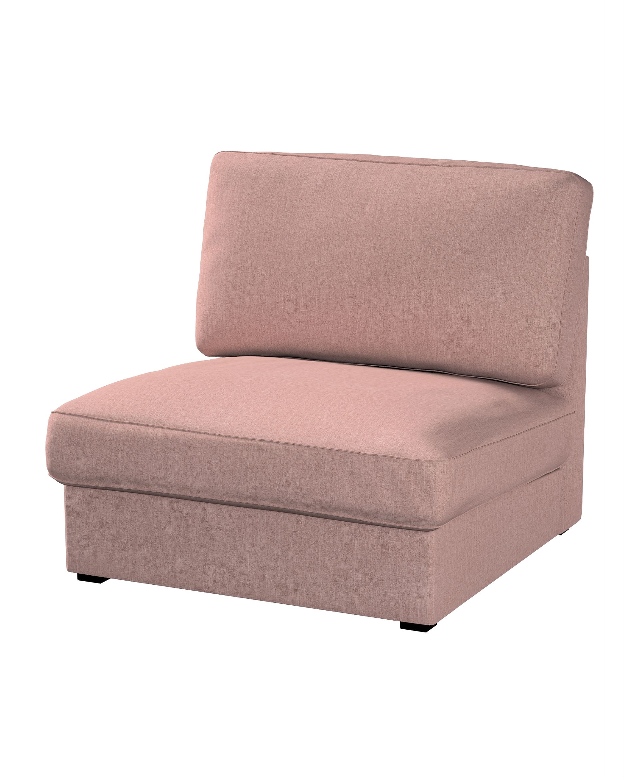 Housse pour fauteuil Kivik non pliable couleur rose tissu tresse