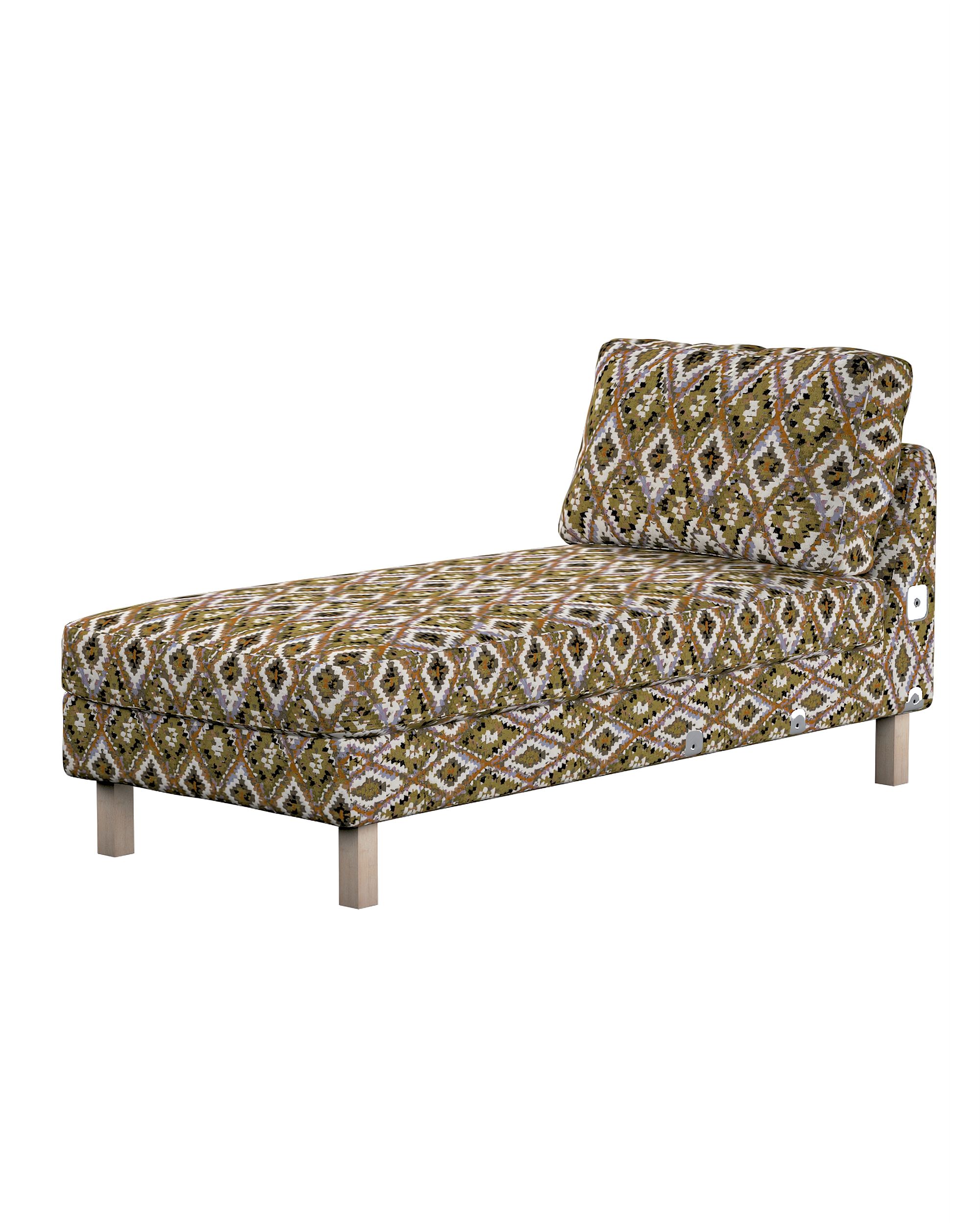Housse pour méridienne élément complémentaire Karlstad, courte couleur multicolore tissu tresse, à motifs