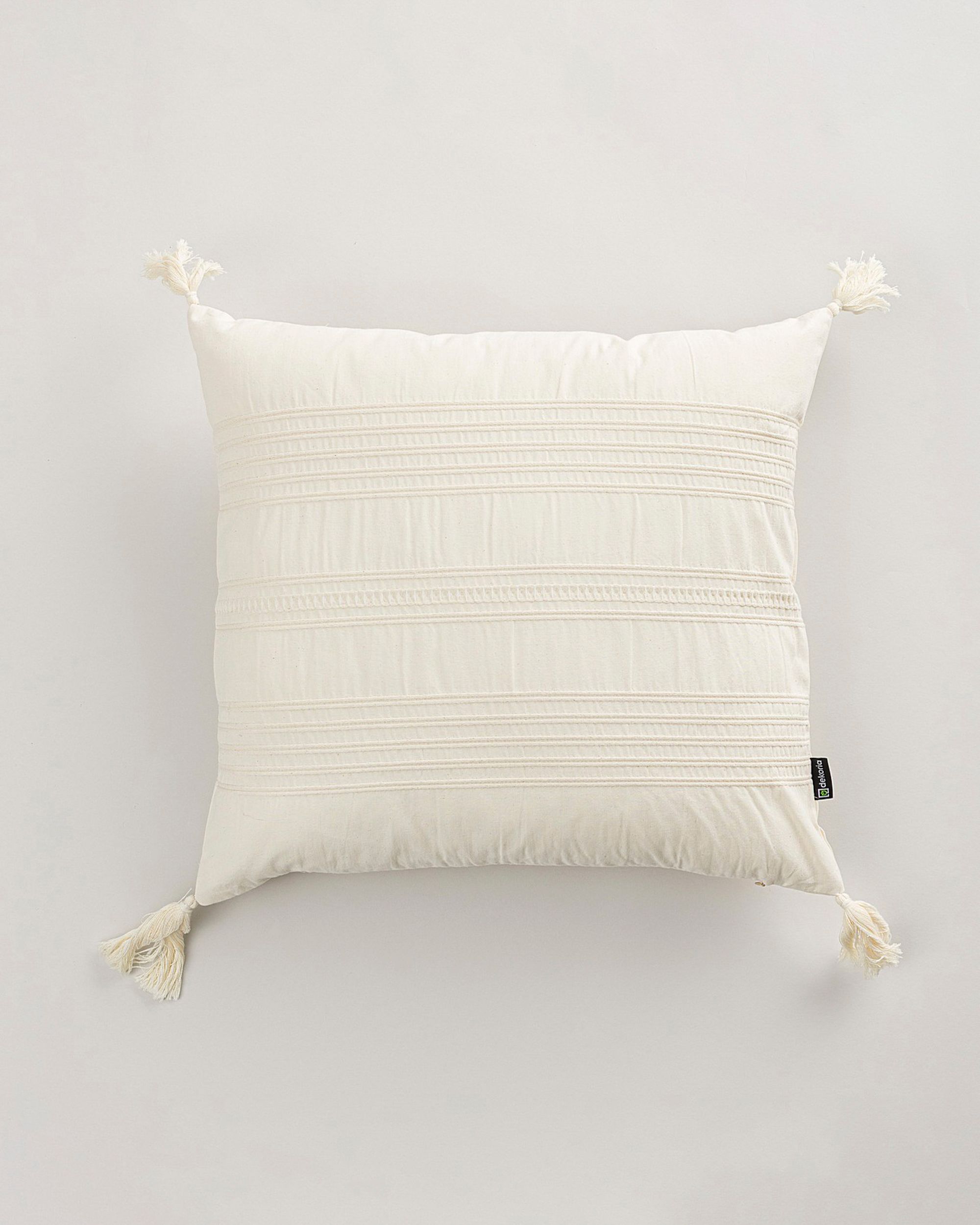 Linea Nordic Housse de coussin à pompons 45x45 cm