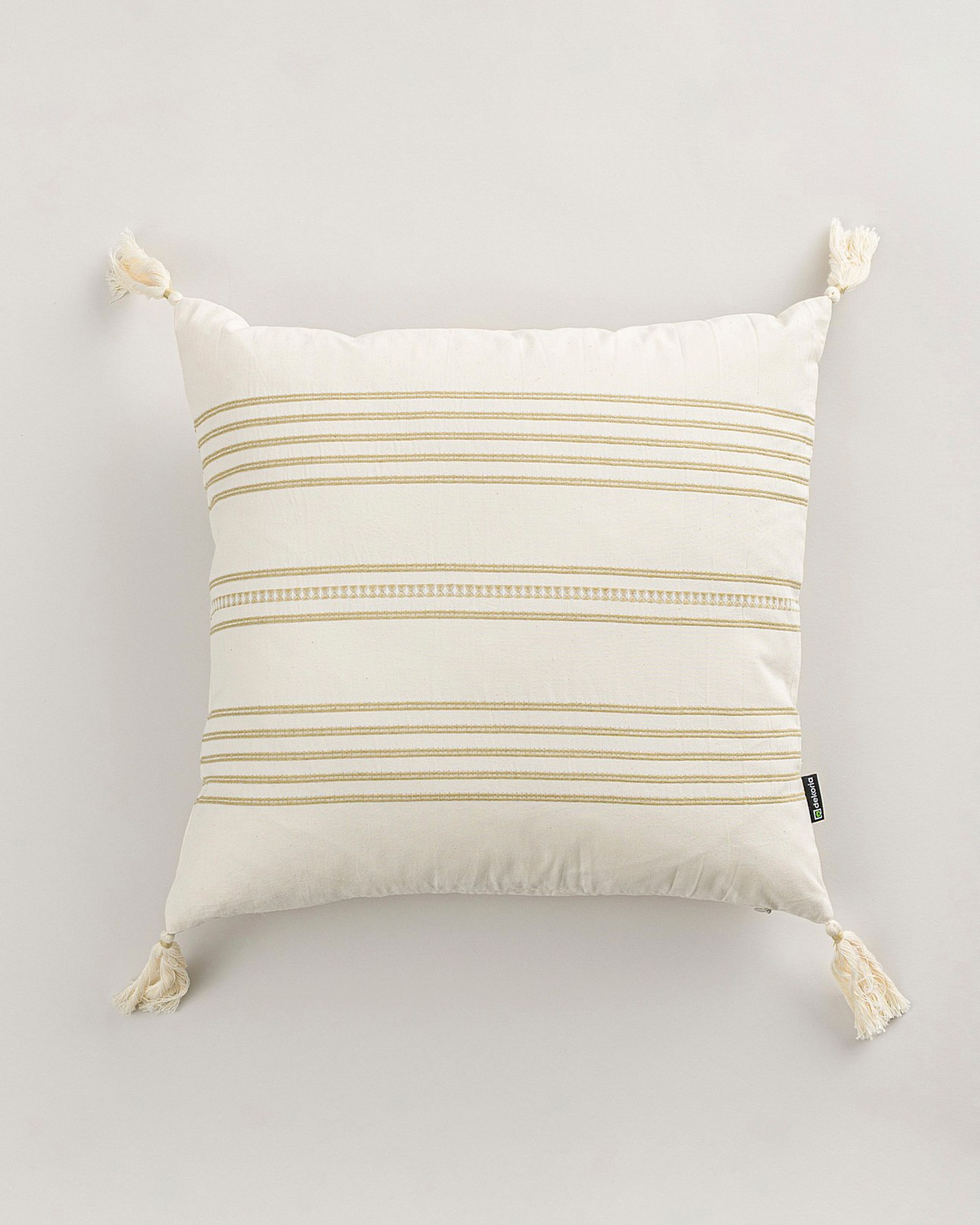 Linea Sand Tassel housse de coussin 45x45 cm