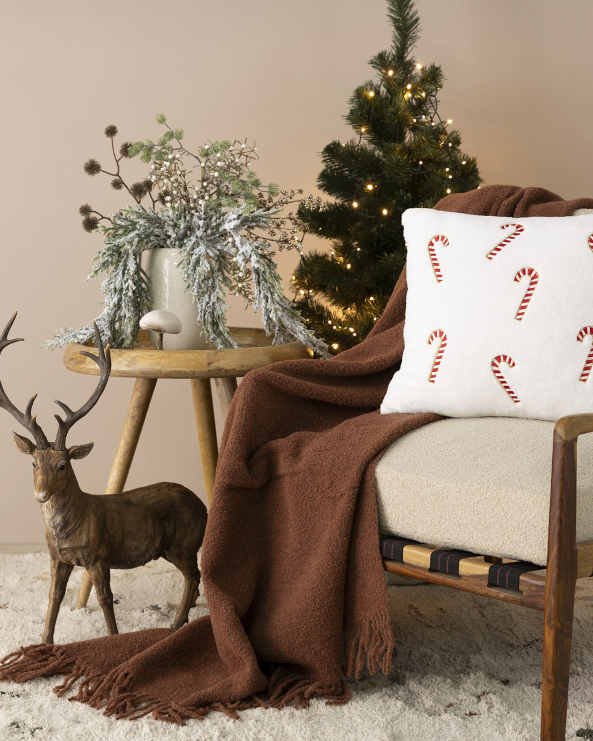 Housse de coussin Candy Cane 43x43 cm (hover)