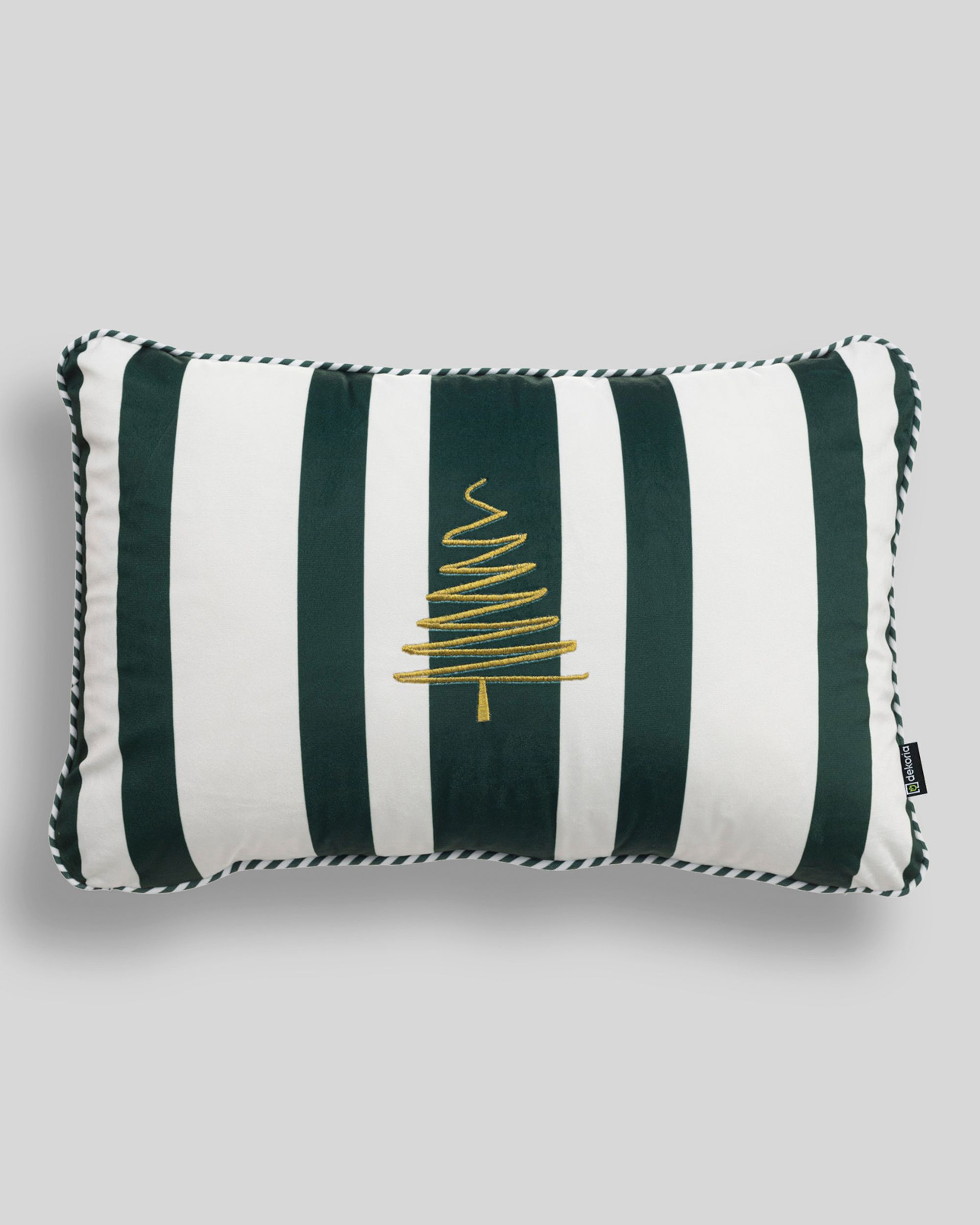 Housse de coussin Green & White Noel 60x40 cm