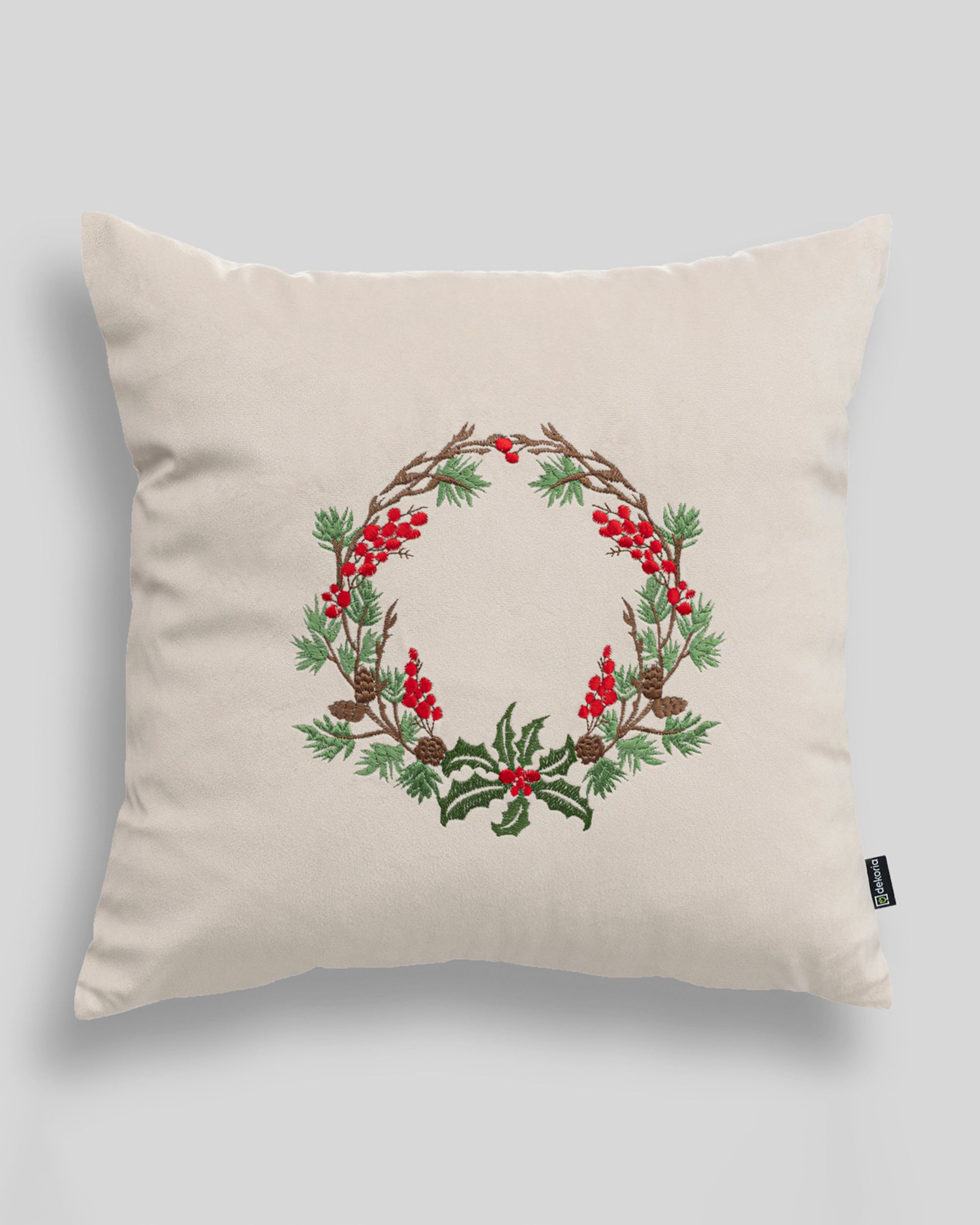 Housse de coussin Winter Wreath 43x43 cm