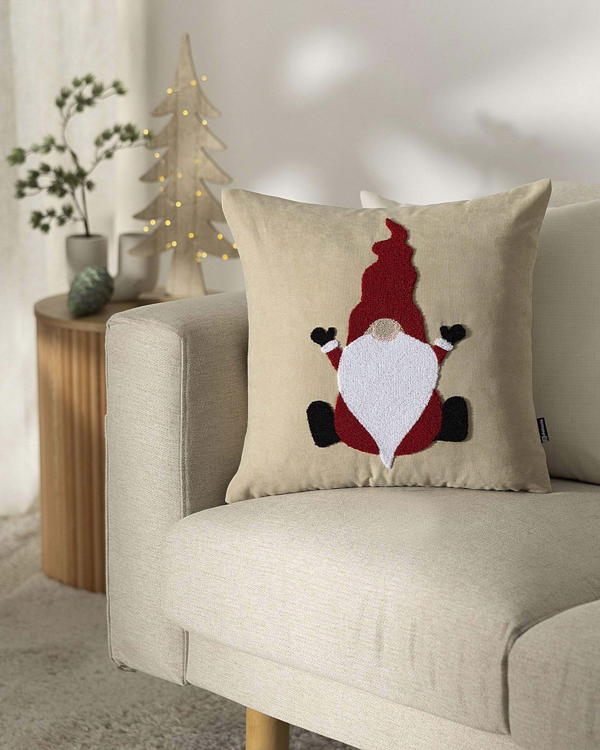Housse de coussin Christmas Gnome 43x43 cm (hover)