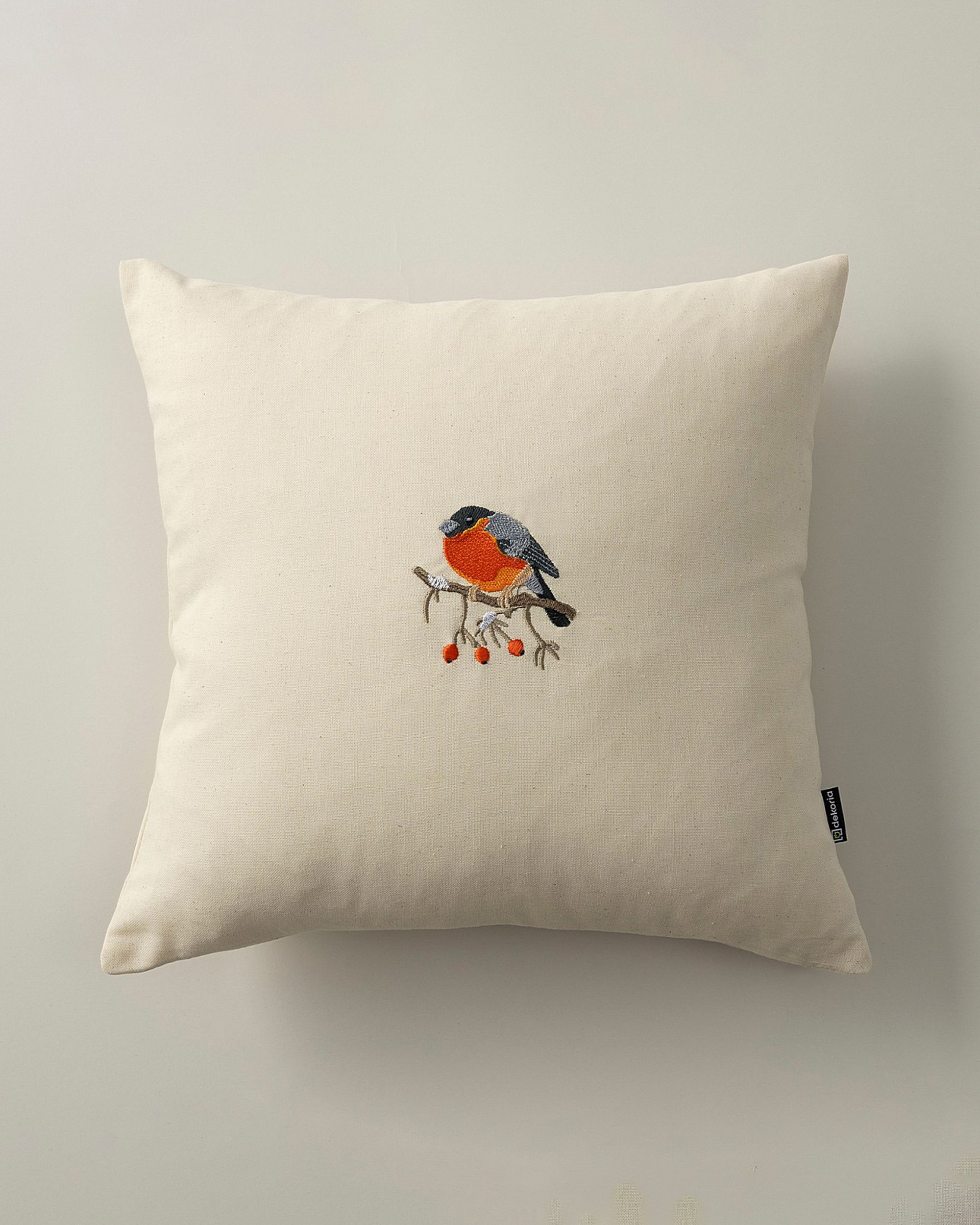 Housse de coussin Robin on Branch 43x43 cm
