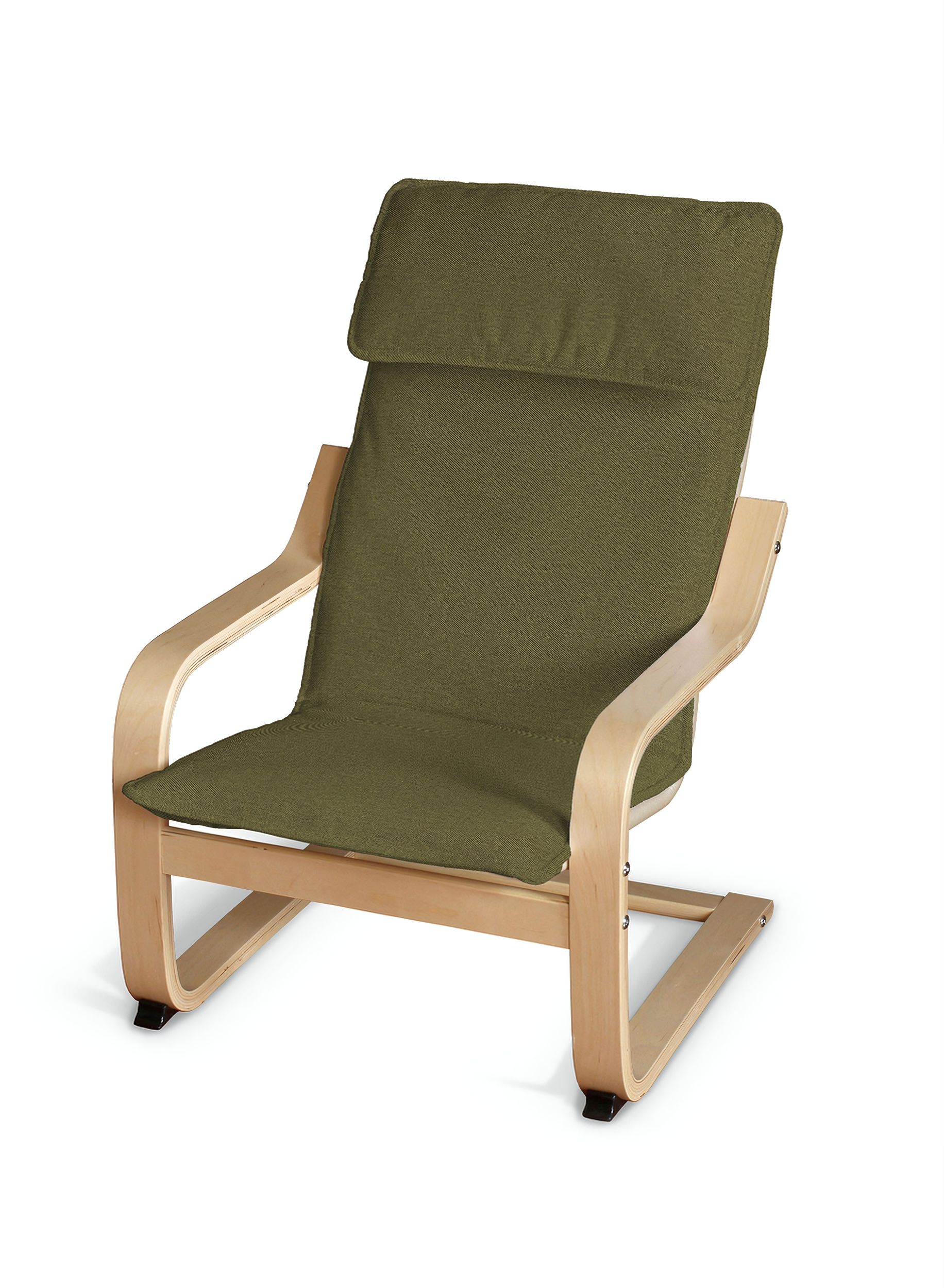 Coussin de fauteuil enfant Poäng couleur vert tissu tresse