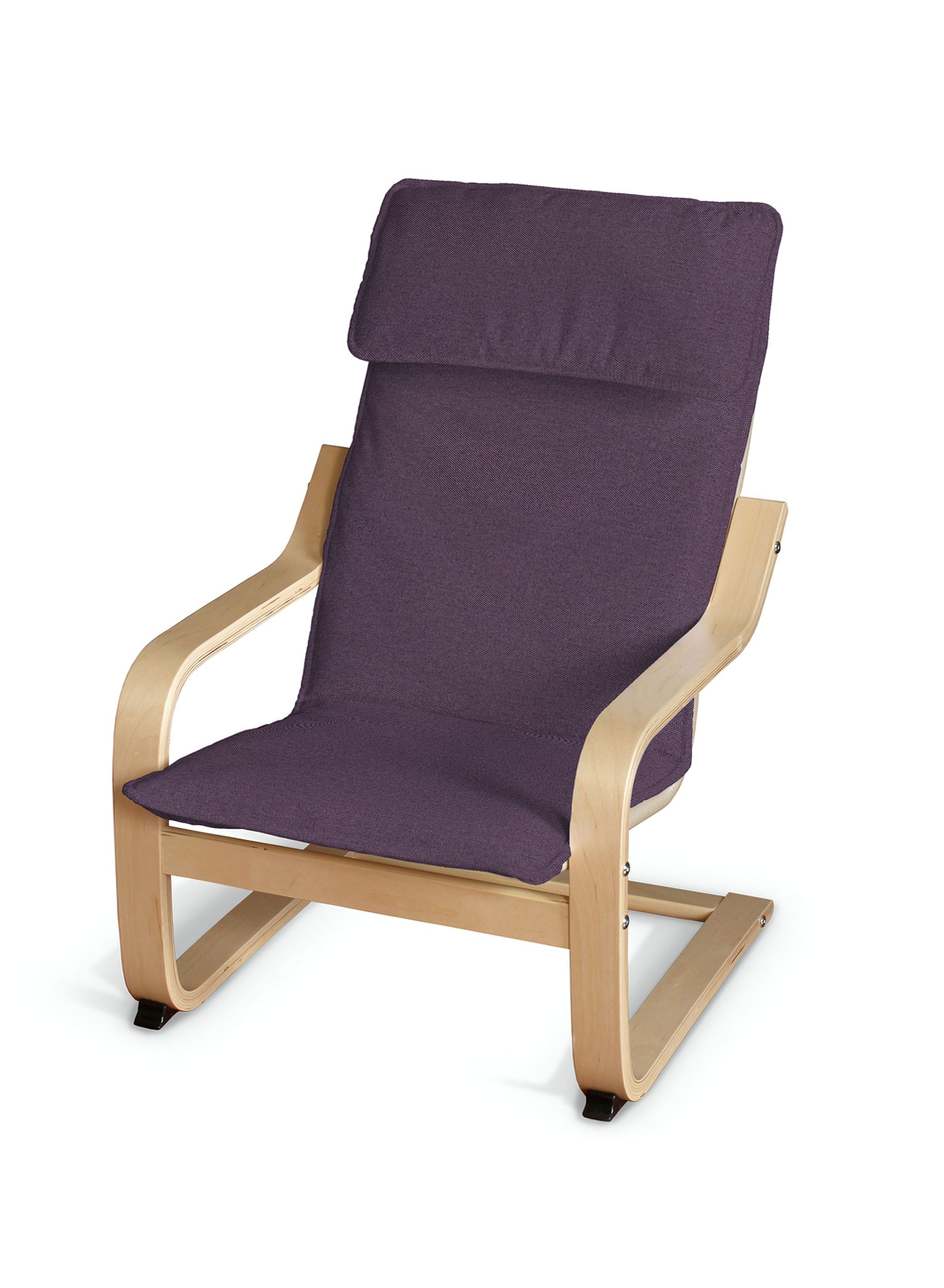 Coussin de fauteuil enfant Poäng couleur violet tissu tresse